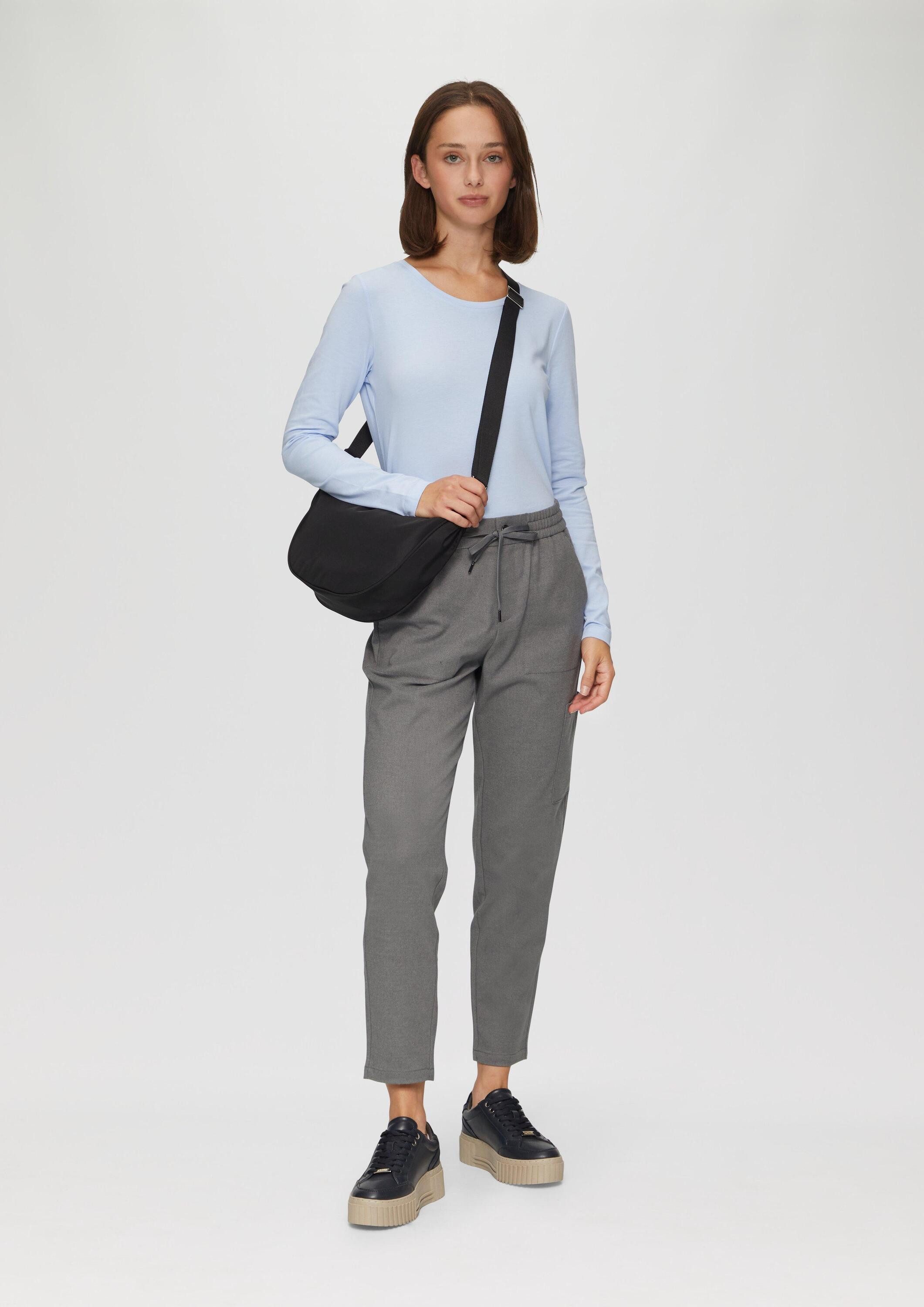 s.Oliver Chinos Hose Weiche Relaxed-Jogpants mit Tapered Leg