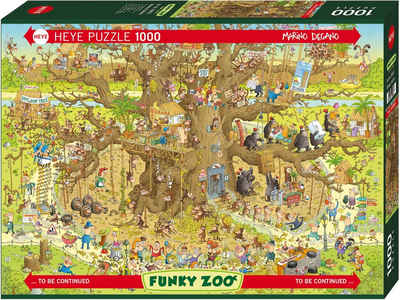 HEYE Puzzle Monkey Habitat, 1000 Puzzleteile, Made in Germany