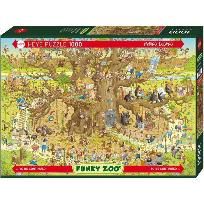 HEYE Puzzle »Monkey Habitat« 1000 Puzzleteile Made in Germany