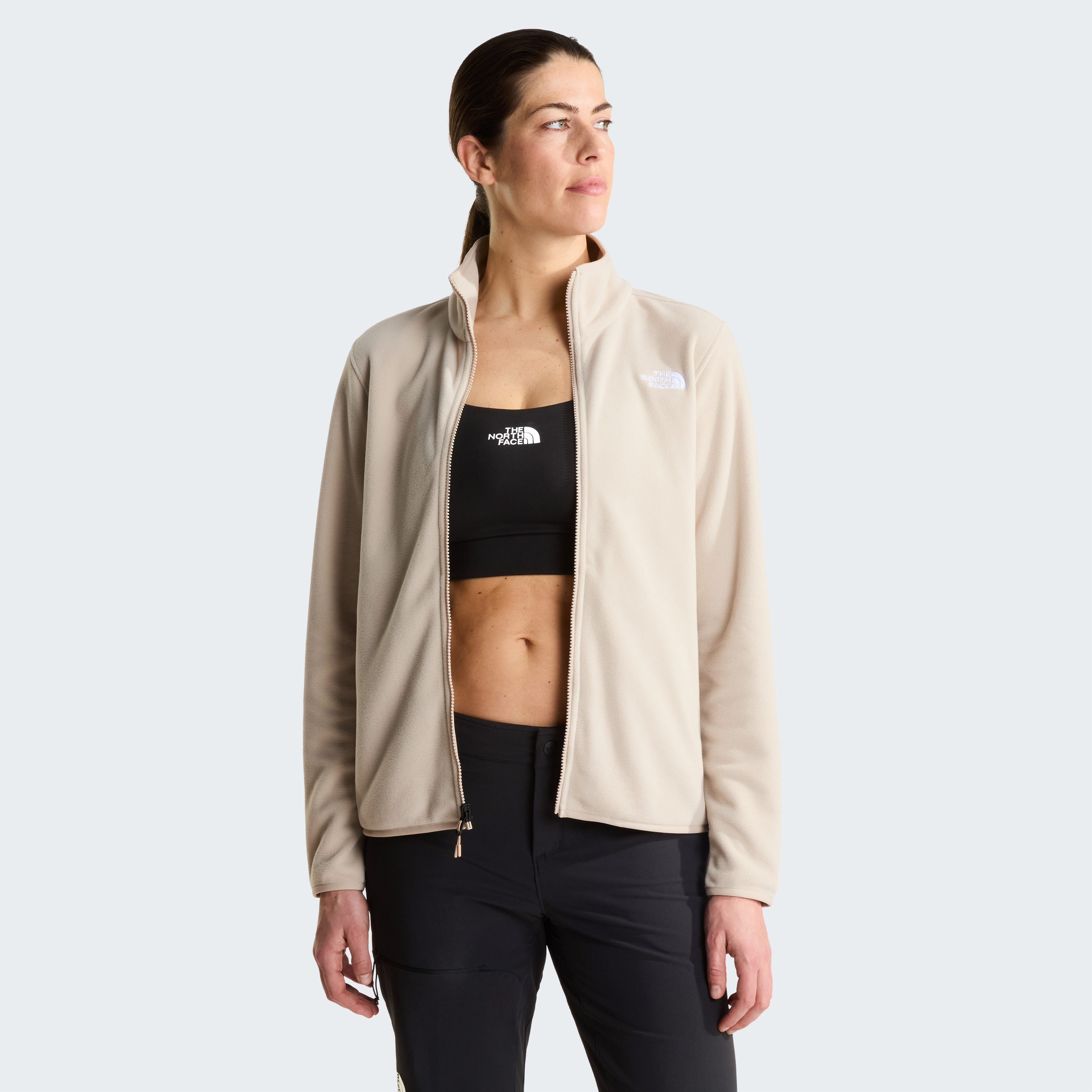 The North Face Fleecejacke W GLACIER FLEECE JACKET für Erwachsene, feuchtigkeitsabweisendes Material, sportlicher Stil