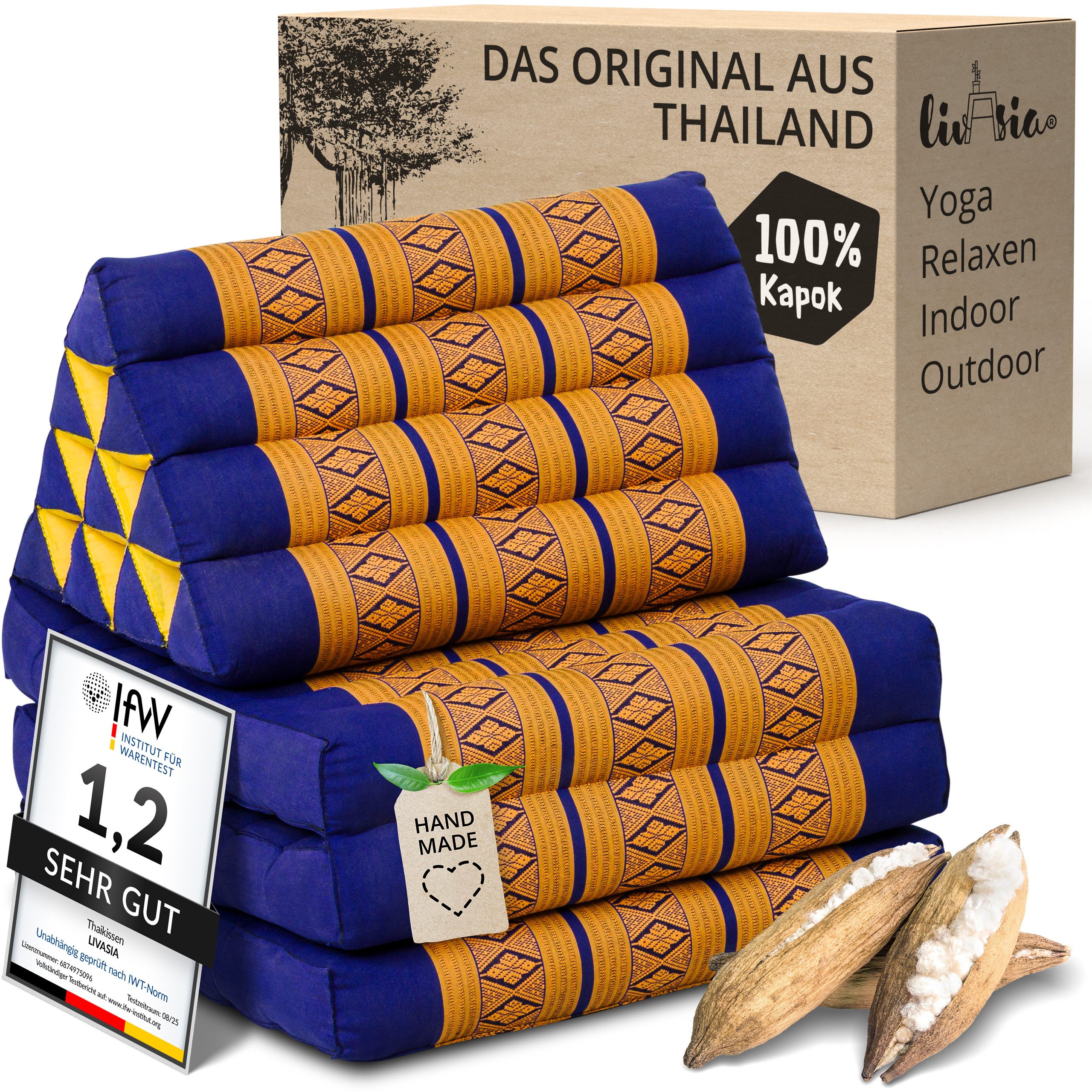 livasia Sitzsack Thaikissen 3 Auflagen (Classic) vegan günstig online kaufen