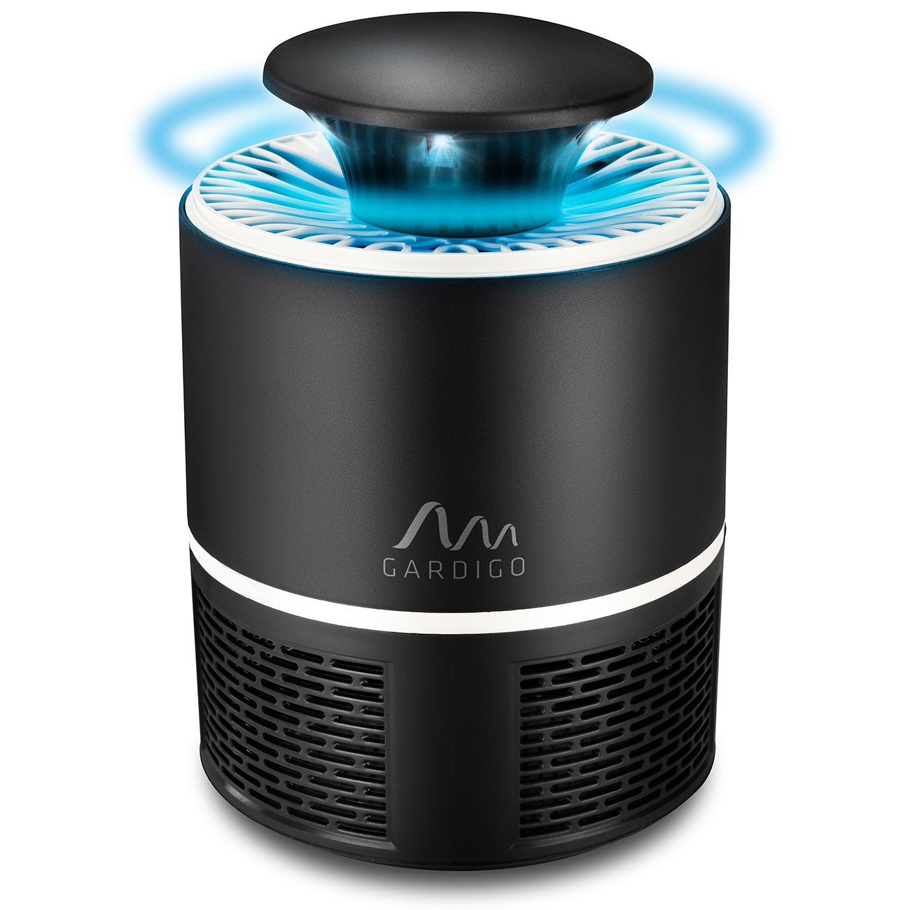 Gardigo Insektenfalle Insektenfalle mit UV-Licht & Luftsauger USB Mückenfänger H19 x Ø13cm, mit 360° Luftsauger für Räume bis 25 m² via USB