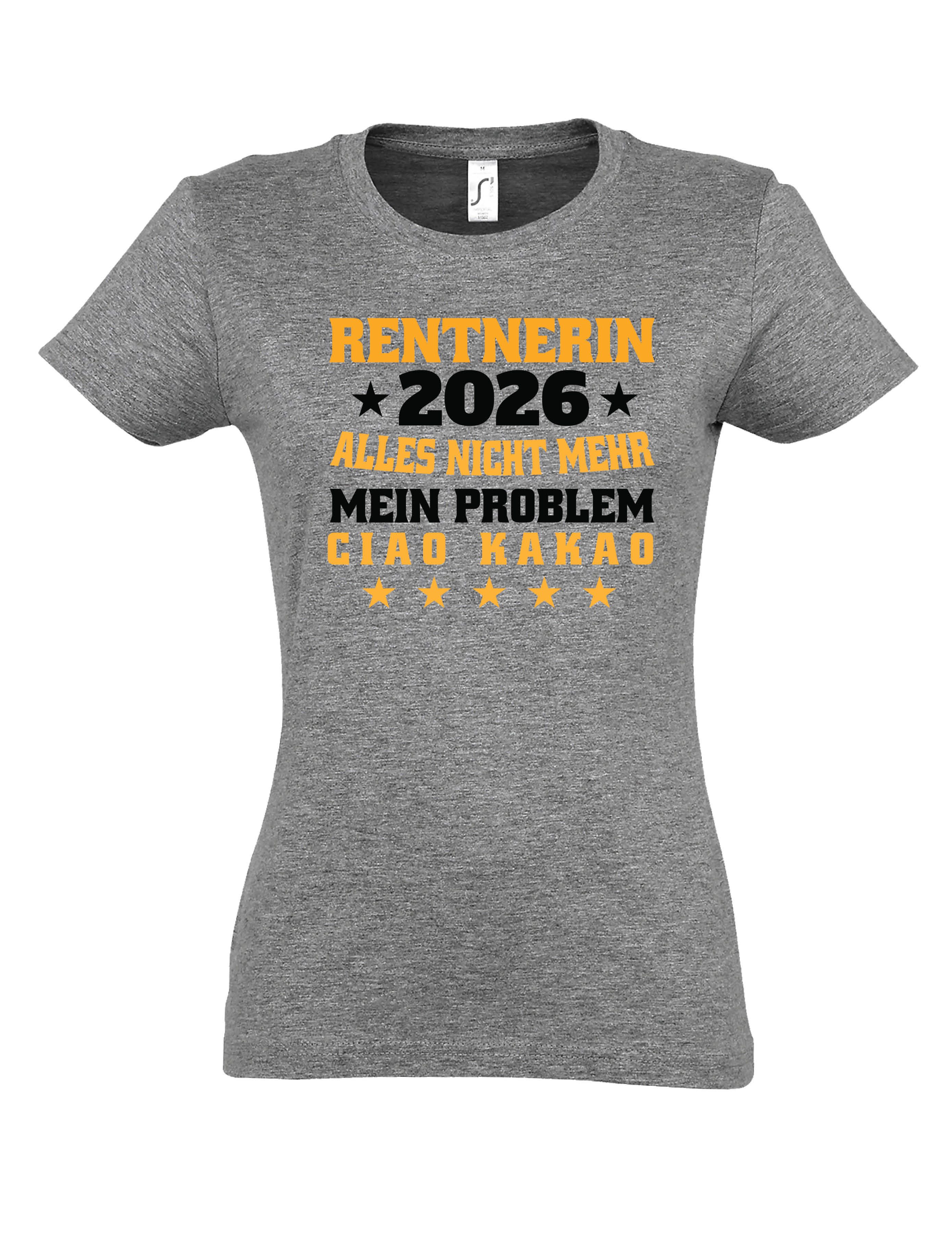 Print-Shirt Rentnerin 2026 Damen T-Shirt