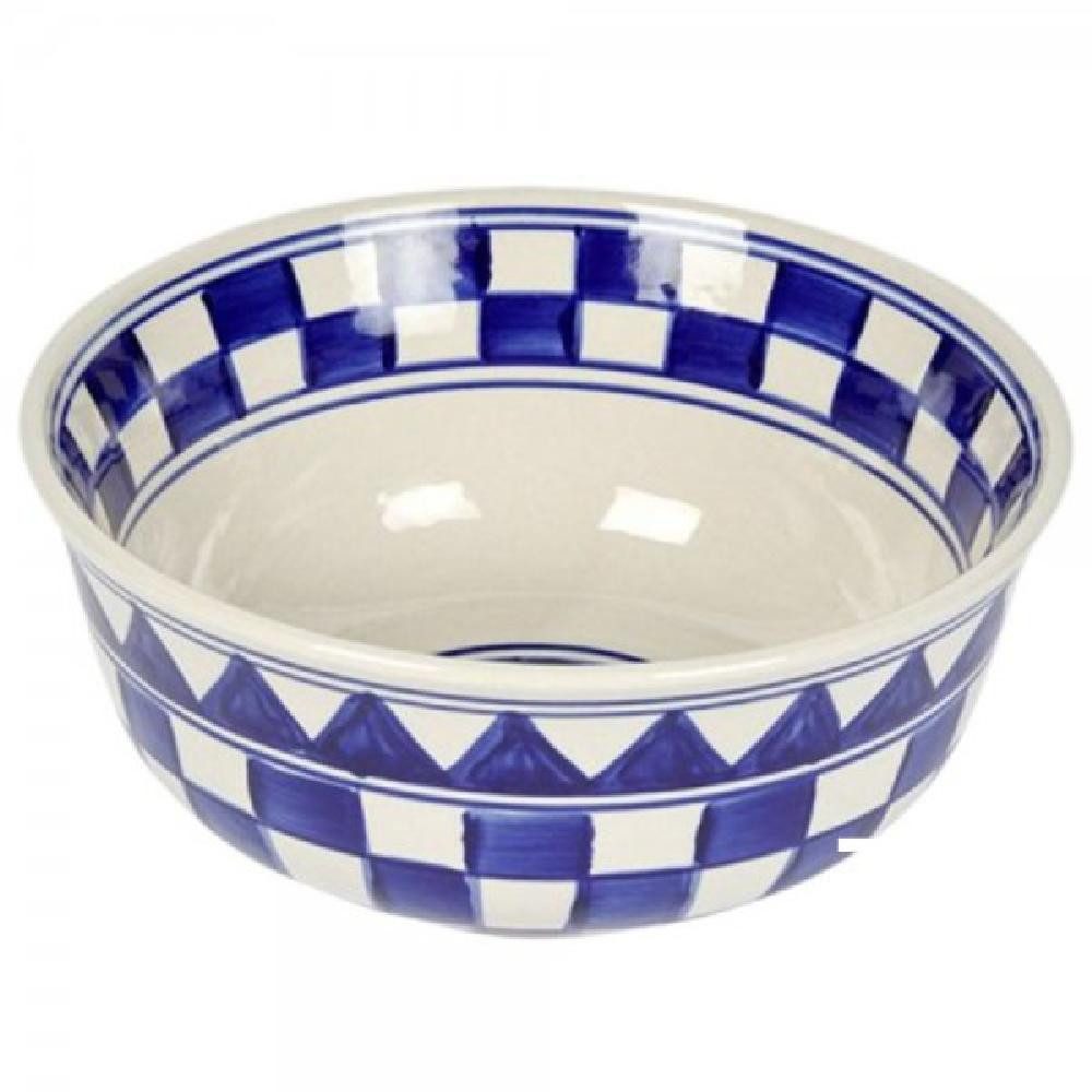 Lambert Schüssel Schüssel Küchenkaro M White/Blue (20cm)