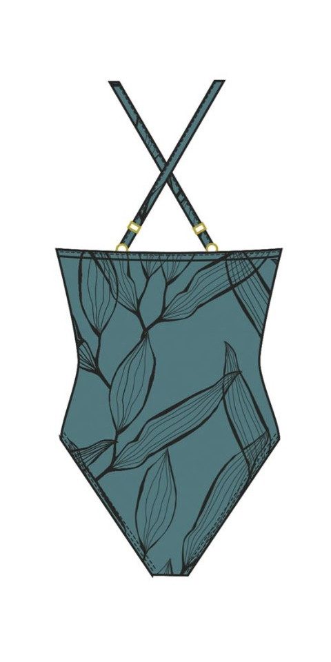 Fashy Badeanzug Schwimmer Anzug grau black günstig online kaufen