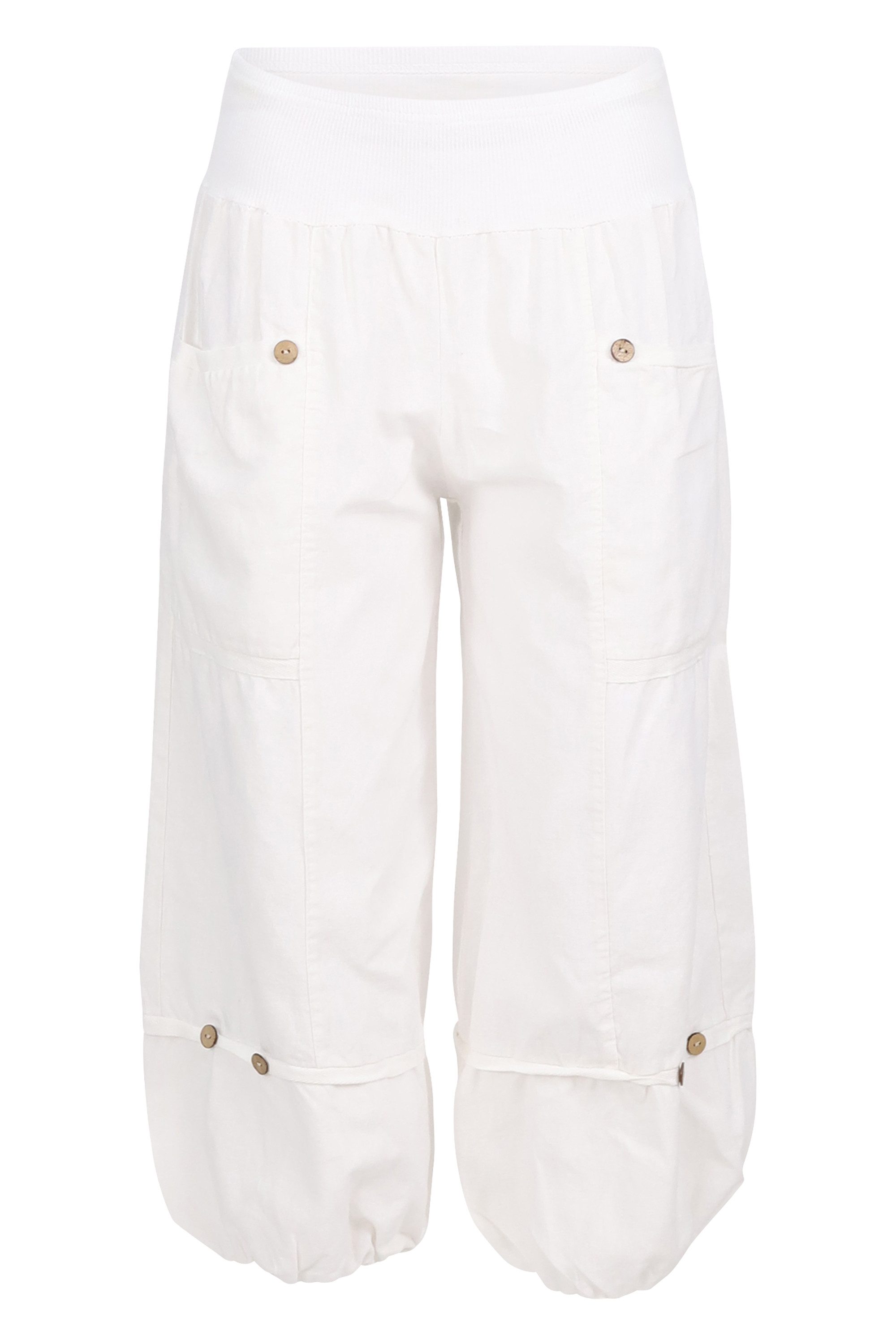 malito more than fashion Caprihose 1575 Damen 3/4 Leinenhose günstig online kaufen