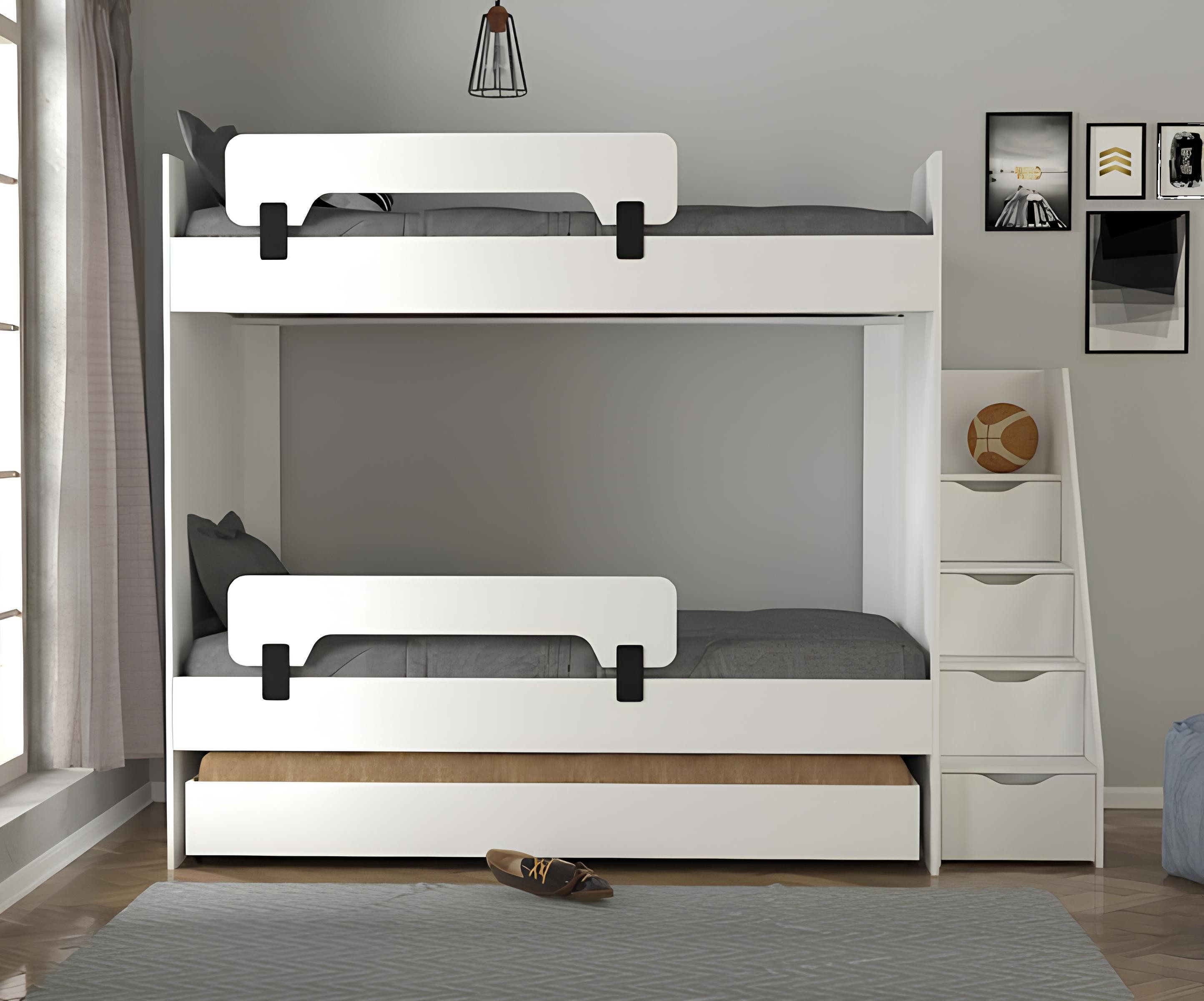 JVmoebel Etagenbett Kinderbett Jugendbett Modernes Design Bett Kinderzimmer Möbel (Etagenbett), Made in Europa