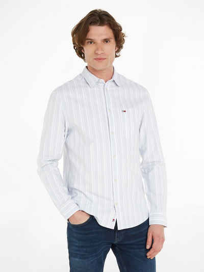 Tommy Jeans Langarmhemd TJM REG OXFORD STRIPE SHIRT mit Brusttasche