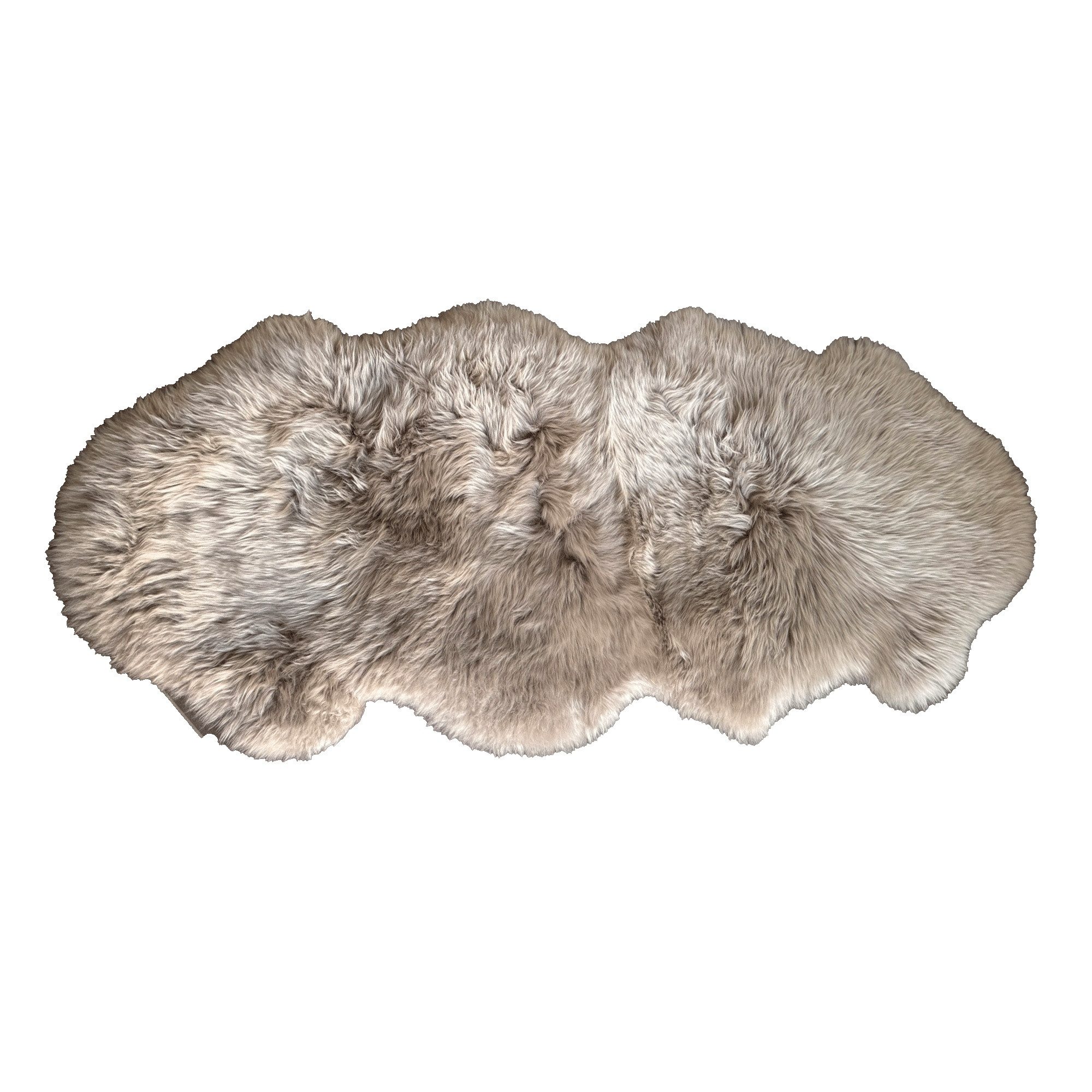 Kaiser Fellteppich Dekofell aus 1,5 Fellen HEAD ca. 135 x 60 cm