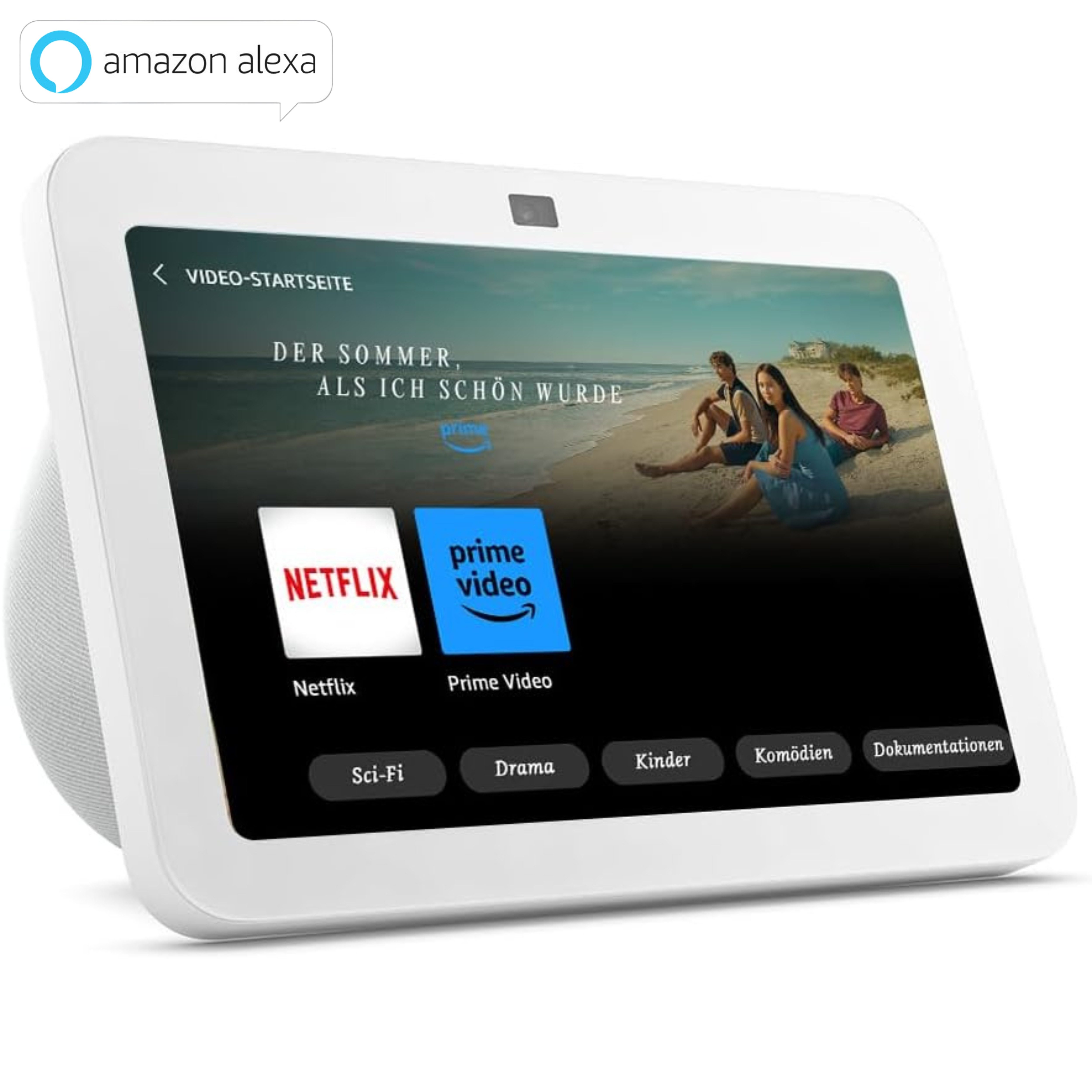 Echo Show 8 (Neueste Generation), Smarter HD-Touchscreen 3D-Audio Lautsprecher