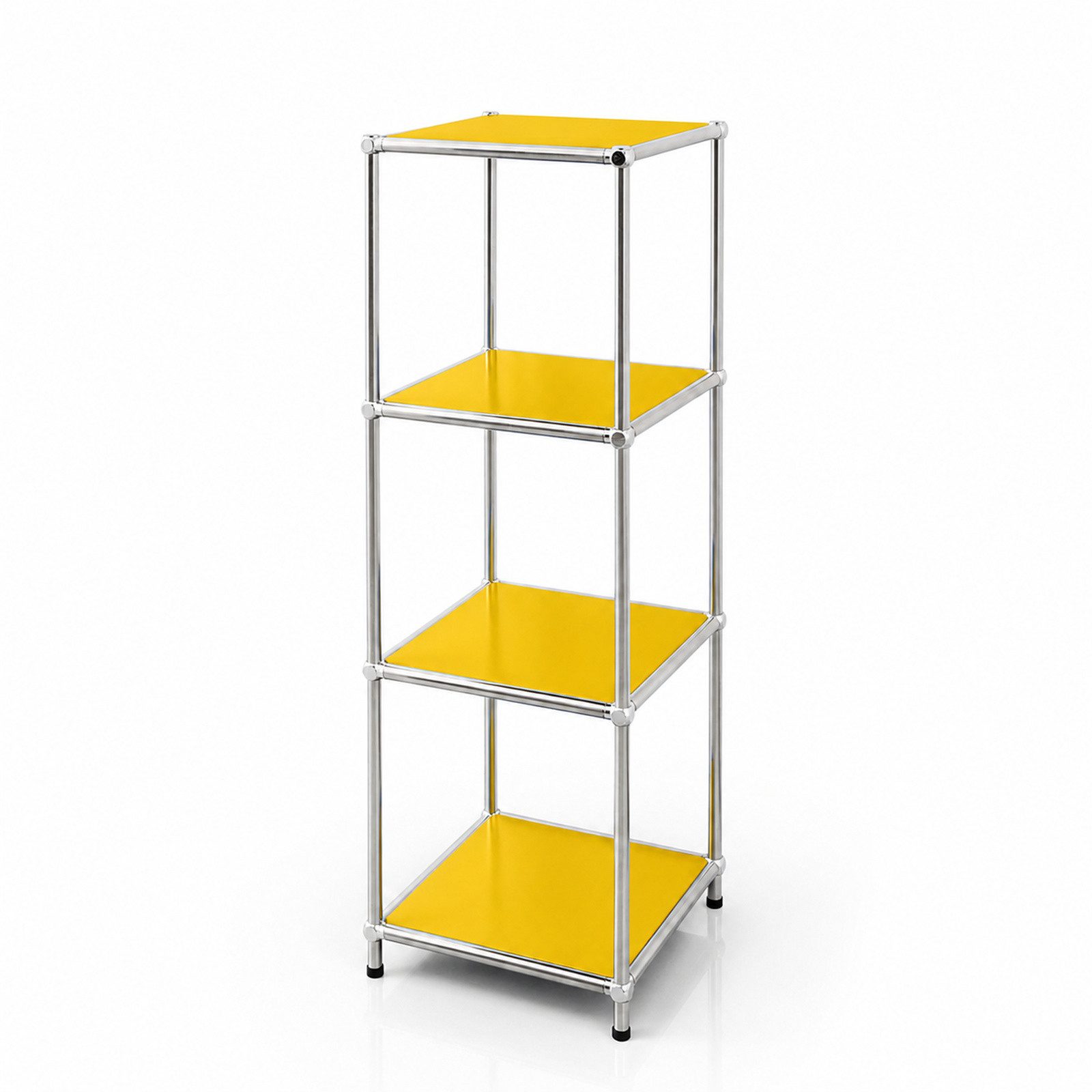 Kubus Standregal Urban Pure MK-005,4 stöckiges mit Ablagen in 6 Farben, Einzelartikel, Platzsparende Bauweise;pflegeleichte Oberfläche