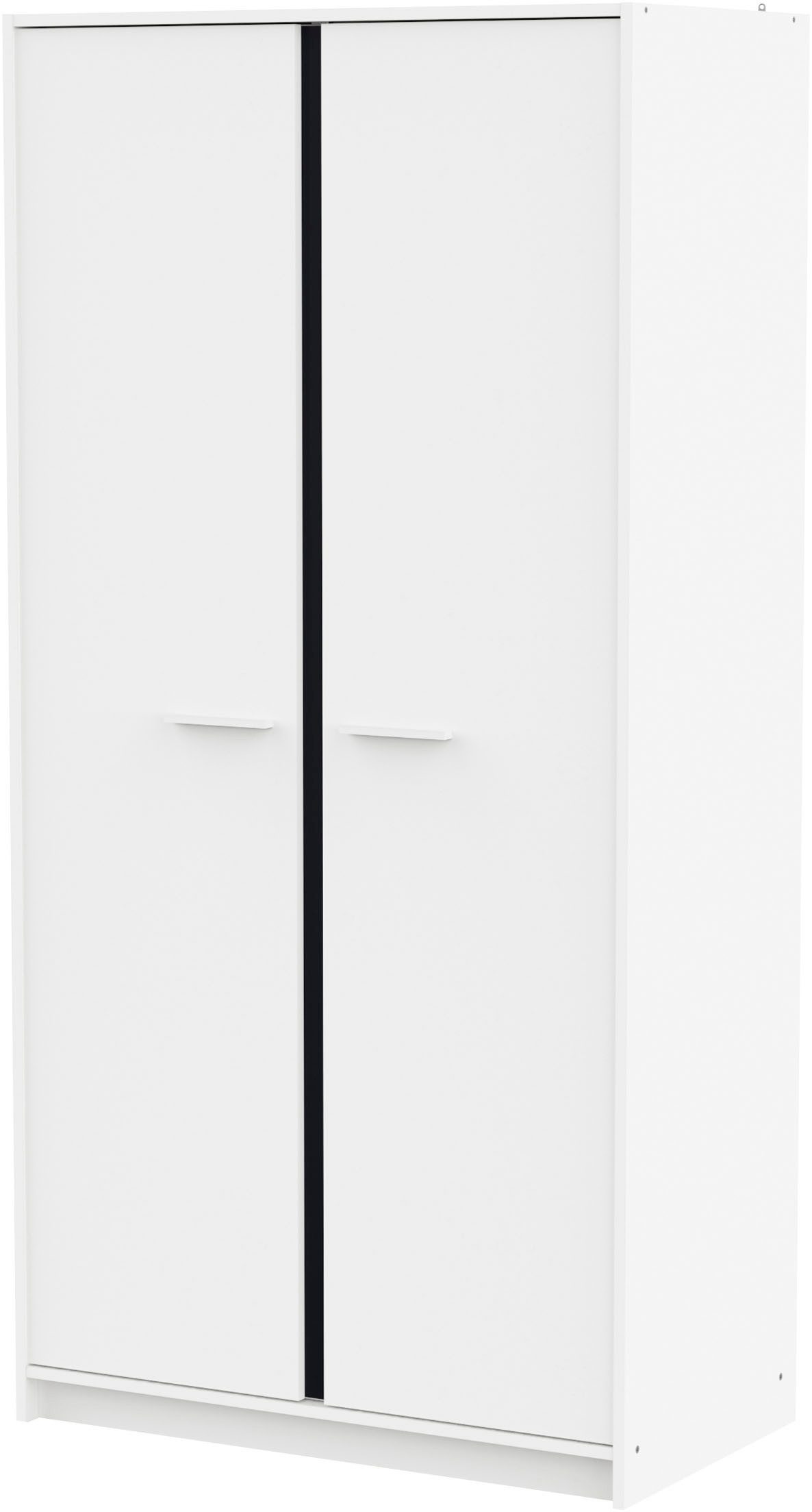 Demeyere GROUP Kinderkleiderschrank REVERSO, mit rosa oder dunklem Kontrast durch drehbare Paneele (B/H/T ca. 88,5/181/50 cm) 2 Kleiderstangen, 3 Regalböden, Ma – Bild 5 von 5