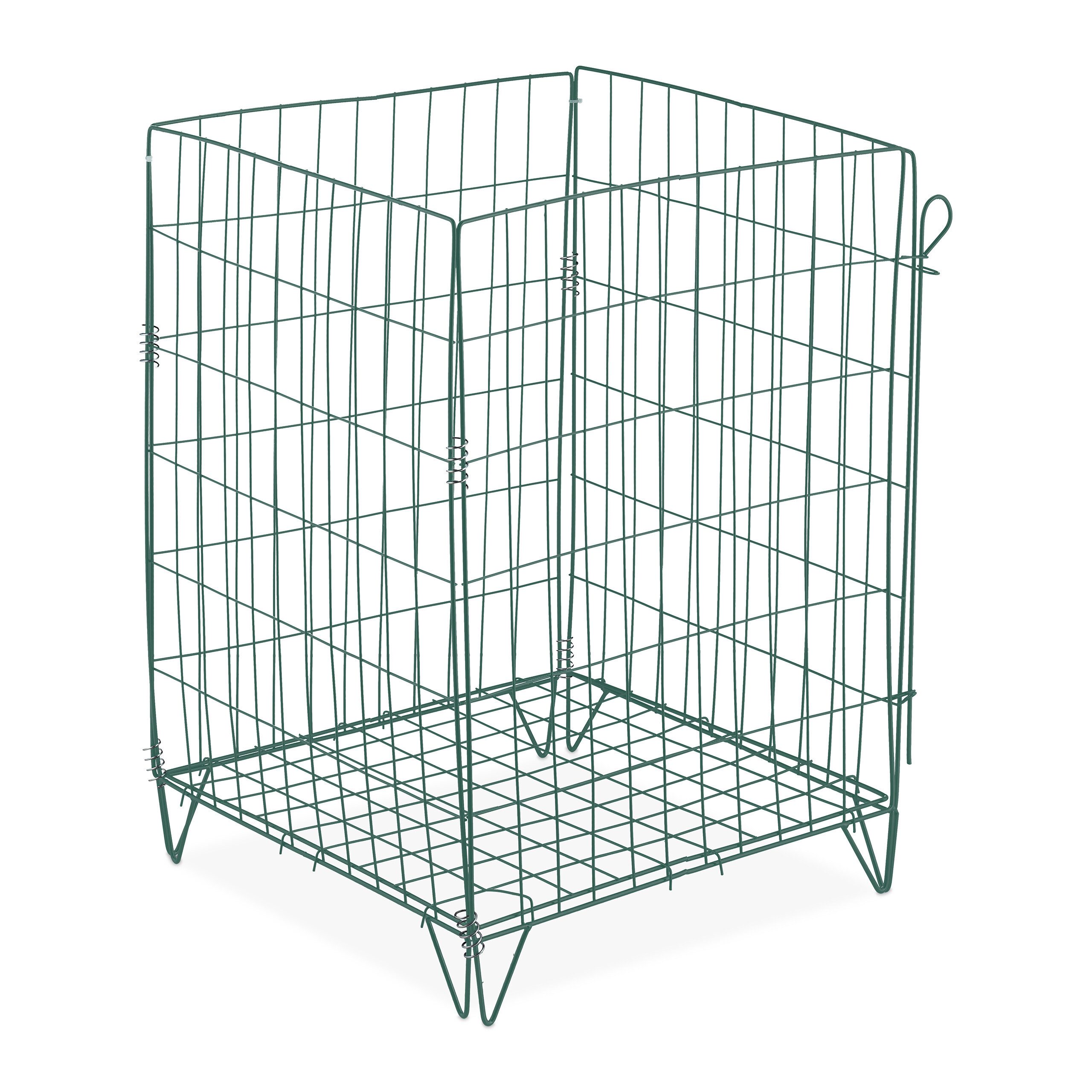 relaxdays Компостеры Metall mit Bodengitt, BxTxH: 46x46x68 cm