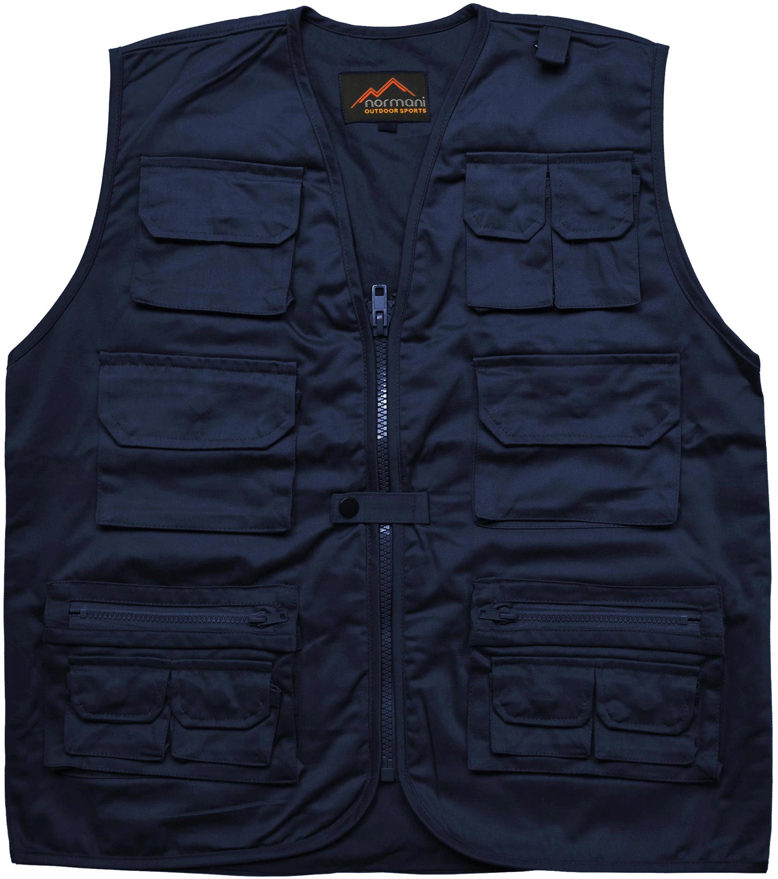 normani Funktionsweste Herren Outdoor-Weste Acacia Safariweste Reiseweste Angelweste Freizeitweste Alltagsweste