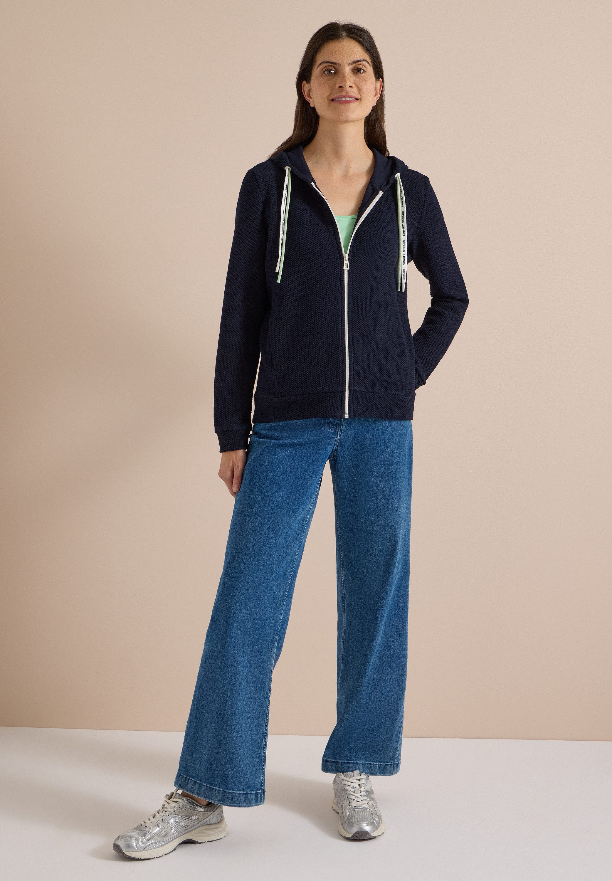 CECIL Sweatjacke mit Kapuze
