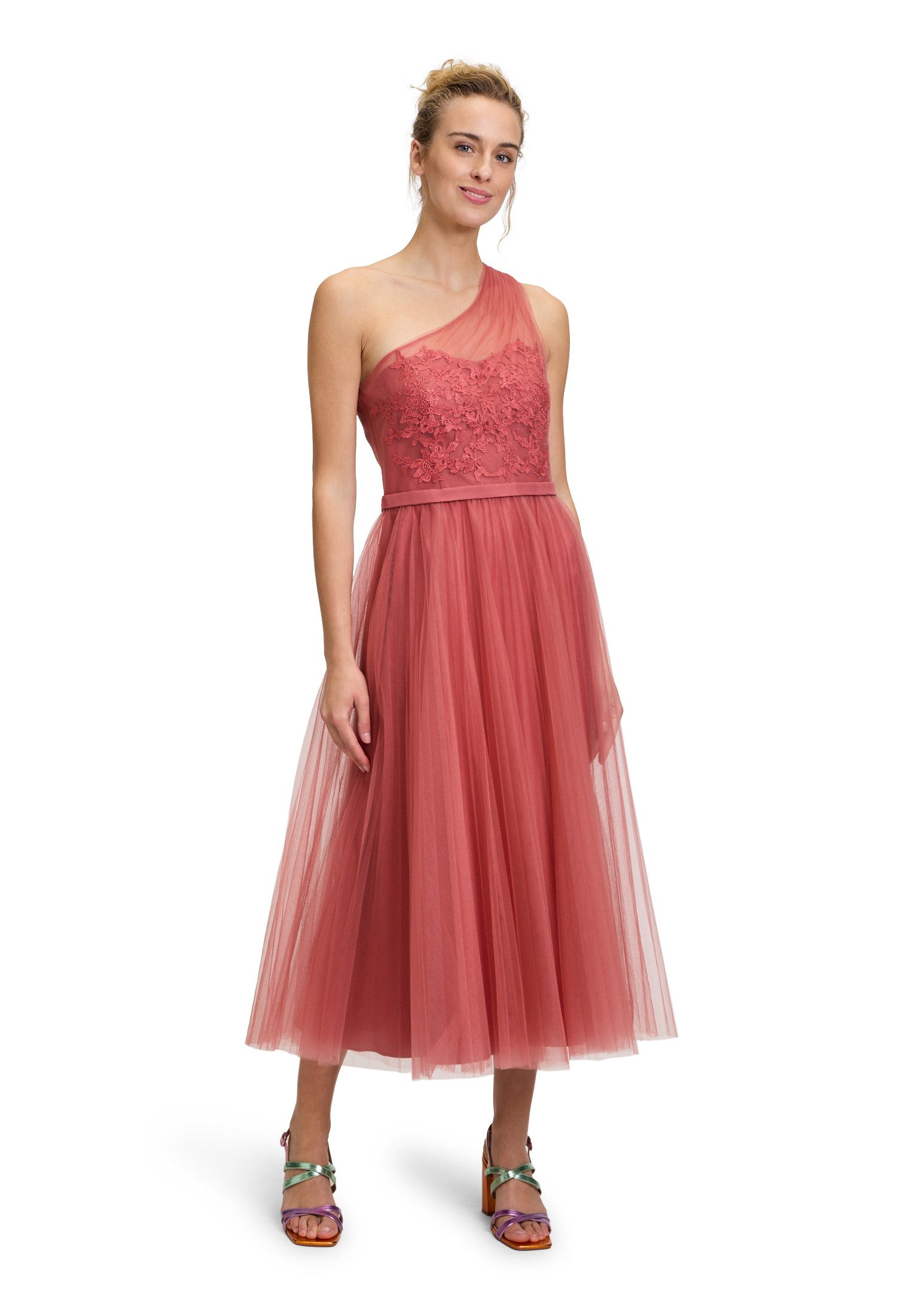Vera Mont Abendkleid Damen Abendkleid mit Plissee Patches günstig online kaufen