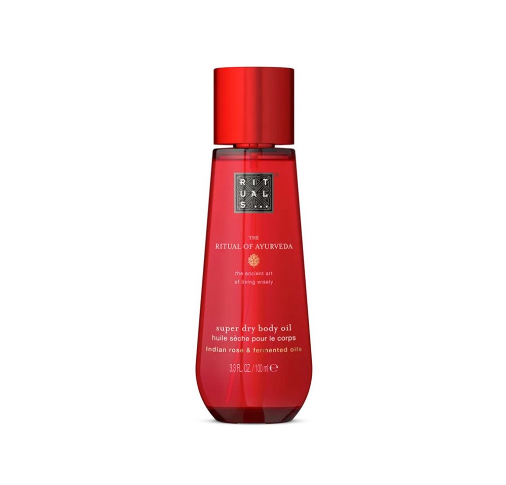 Rituals Körperöl Rituals The Ritual of Ayurveda Dry Body Oil 100 ml, Trockenöl mit Rose, Mandel & Moringa – schnell einziehend