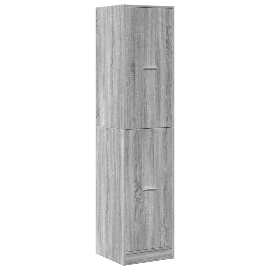 vidaXL Apothekerschrank 40 x 41 x 1745 cm Apothekerschrank Grau Sonoma 40x41x174,5 cm Spanplat