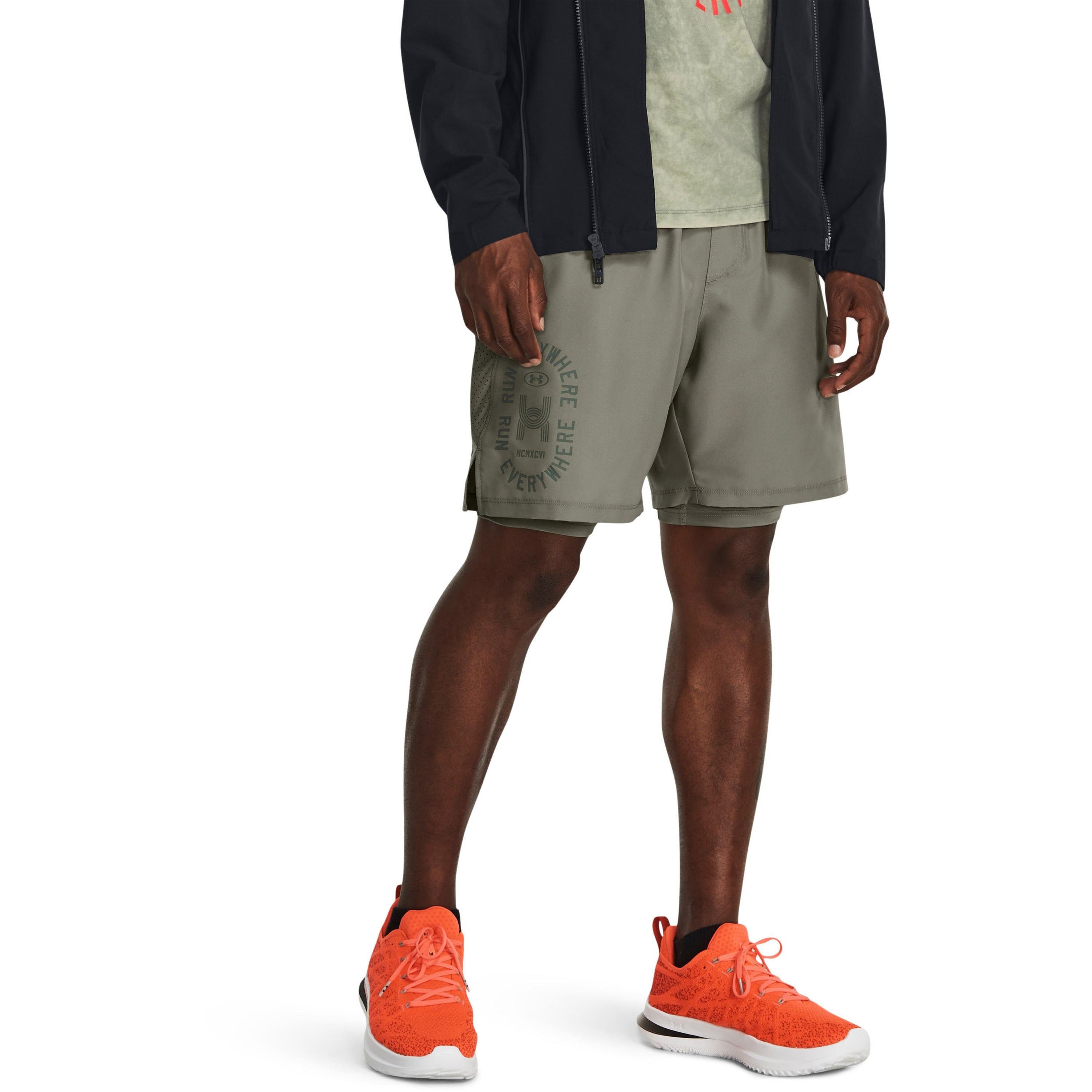 Under Armour® Funktionsshorts RUN grove green EVERYWHERE