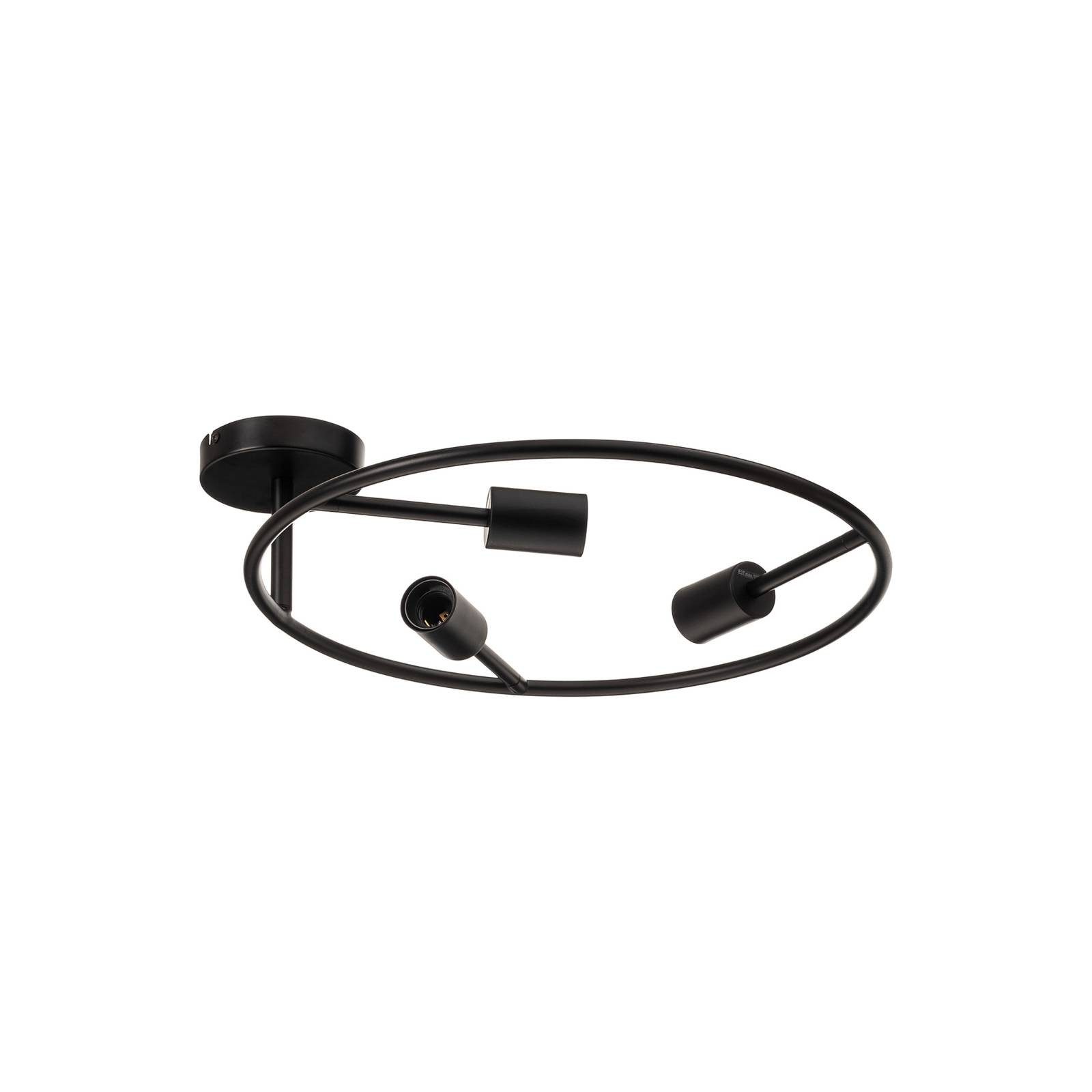 Lucande Linnard, Metall, Schwarz IP20, 3 x 15 W LED