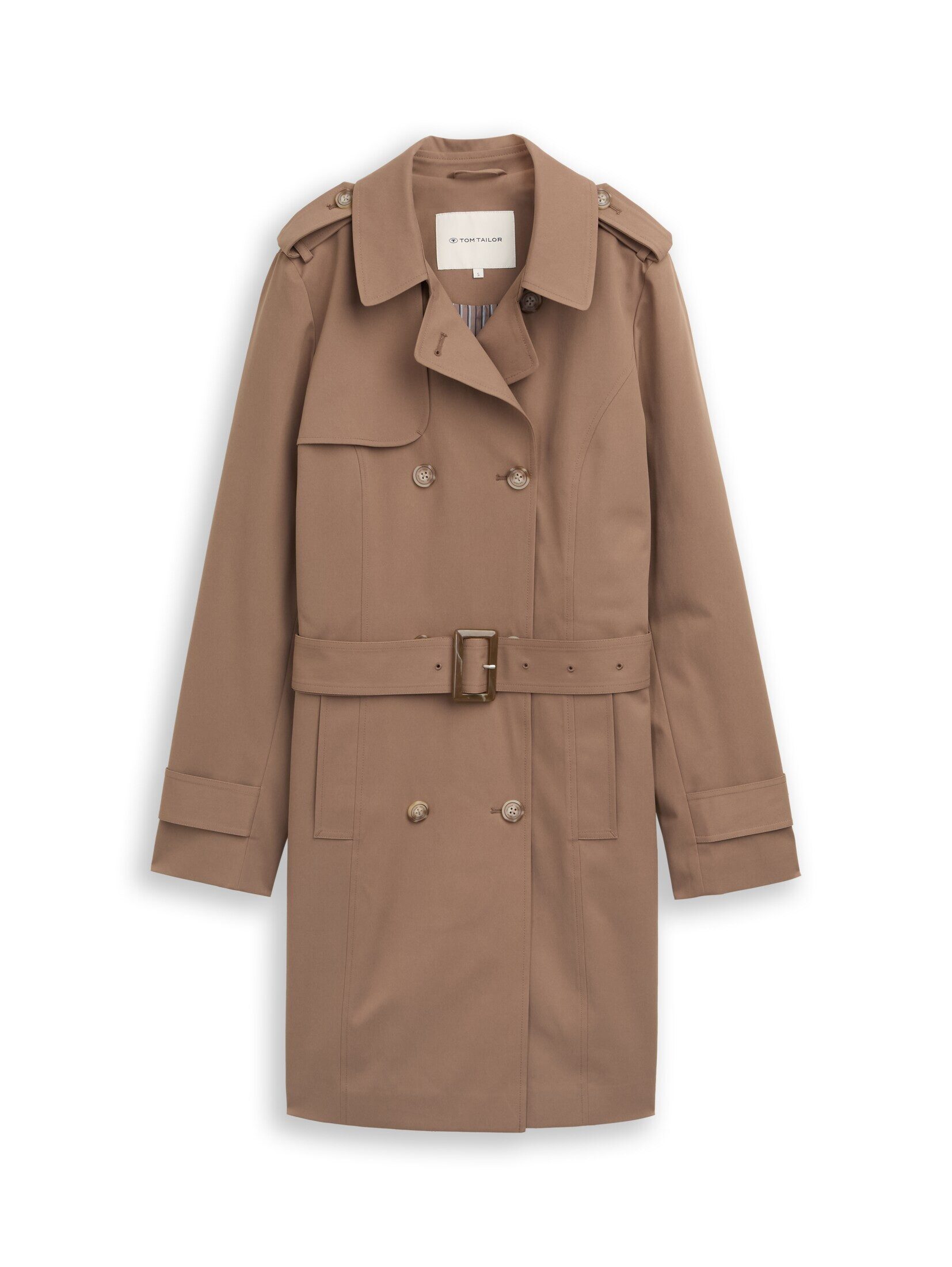 TOM TAILOR Kurzmantel Jacken Trenchcoat aus wasserabweisendem Material günstig online kaufen