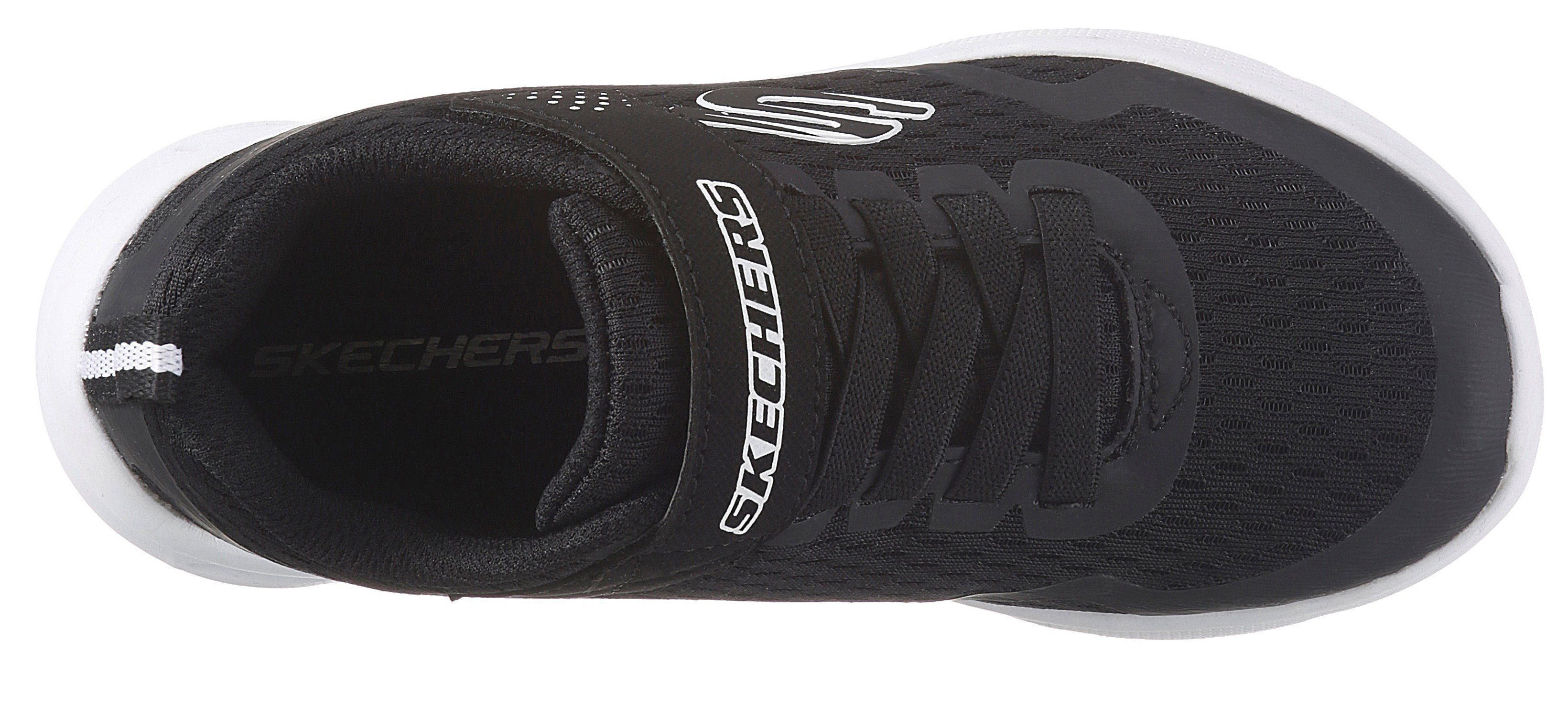 Skechers Kids MICROSPEC MAX-TORVIX Slip-On schwarz mit Sneaker Klettverschluss