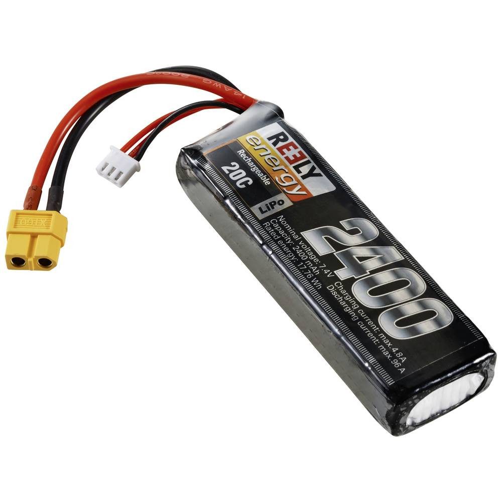 Reely Modellbau-Akkupack (LiPo) 7.4 V 2400 mAh Zellen-Zahl: 2 25 C Akku