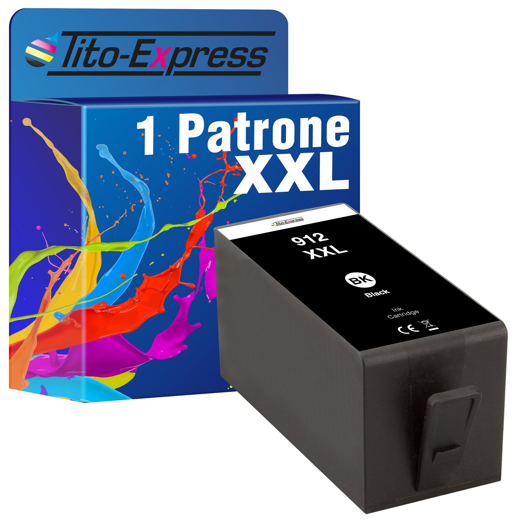 Tito-Express ersetzt HP 912 XL 8022 912XL 8024 (für (Pro) 8030) 8012 8014 HP 8015 Tintenpatrone 8025 Officejet 8024