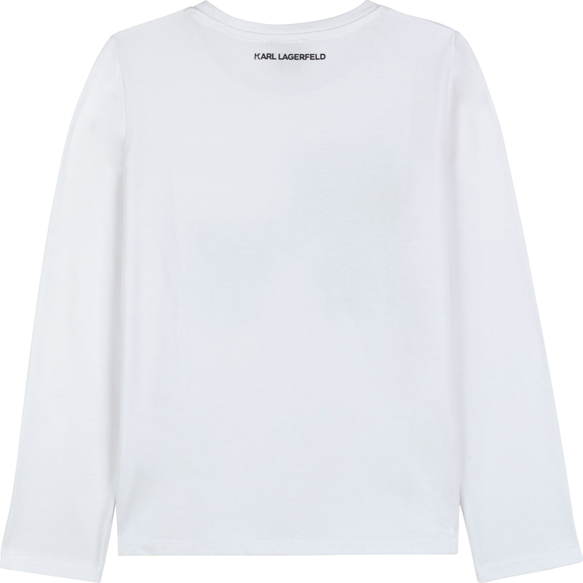 KARL LAGERFELD Langarmshirt Karl Lagerfeld Langarmshirt mit Strasssteinen