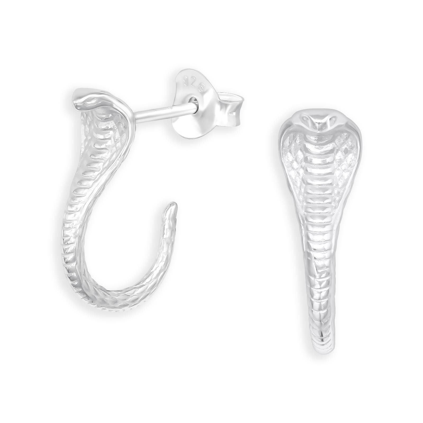 Monkimau Paar Ohrstecker »Kobra Schlangen Ohrringe 925 Silber Ohrstecker«  (Packung, 2 x Ohrstecker (1 Paar) online kaufen | OTTO