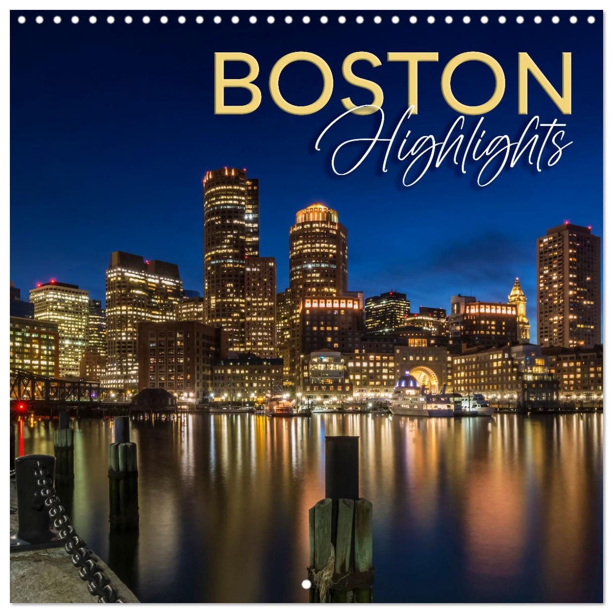 CALVENDO Wandkalender BOSTON Highlights (Wall Calendar 2027 12 × 12 Inch) CALVENDO 12 Month
