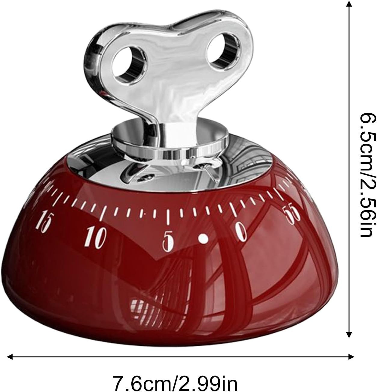 FELIXLEO Intervall-Timer Retro Küchentimer 60 Min mechanisch Eieruhr Haushalt Kinder Senioren. (1-St)