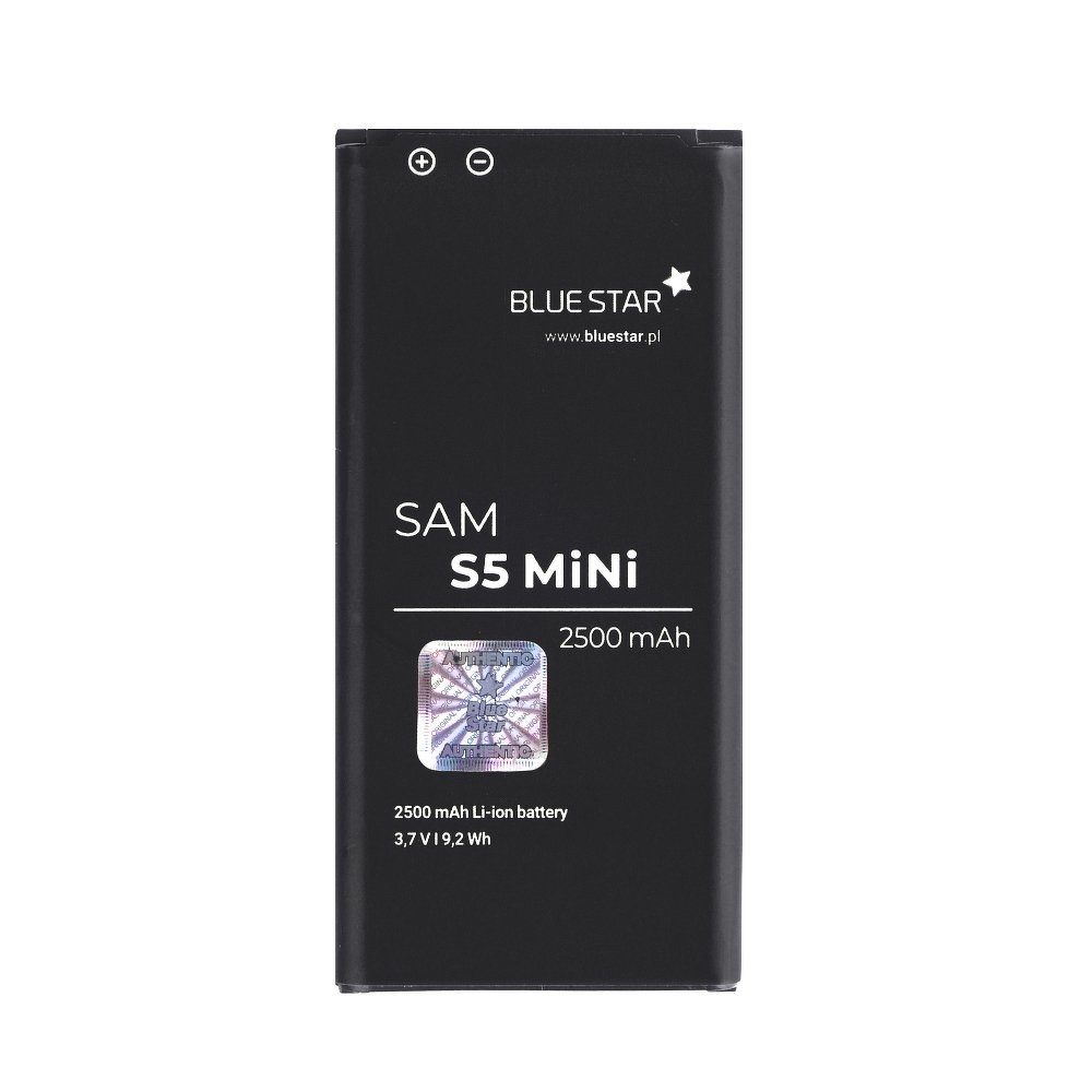 BlueStar Bluestar Akku Ersatz kompatibel mit Samsung Galaxy S5 Mini G800F 3,7V 7,7Wh 2500 mAh Austausch Batterie Accu Smartphone-Akku