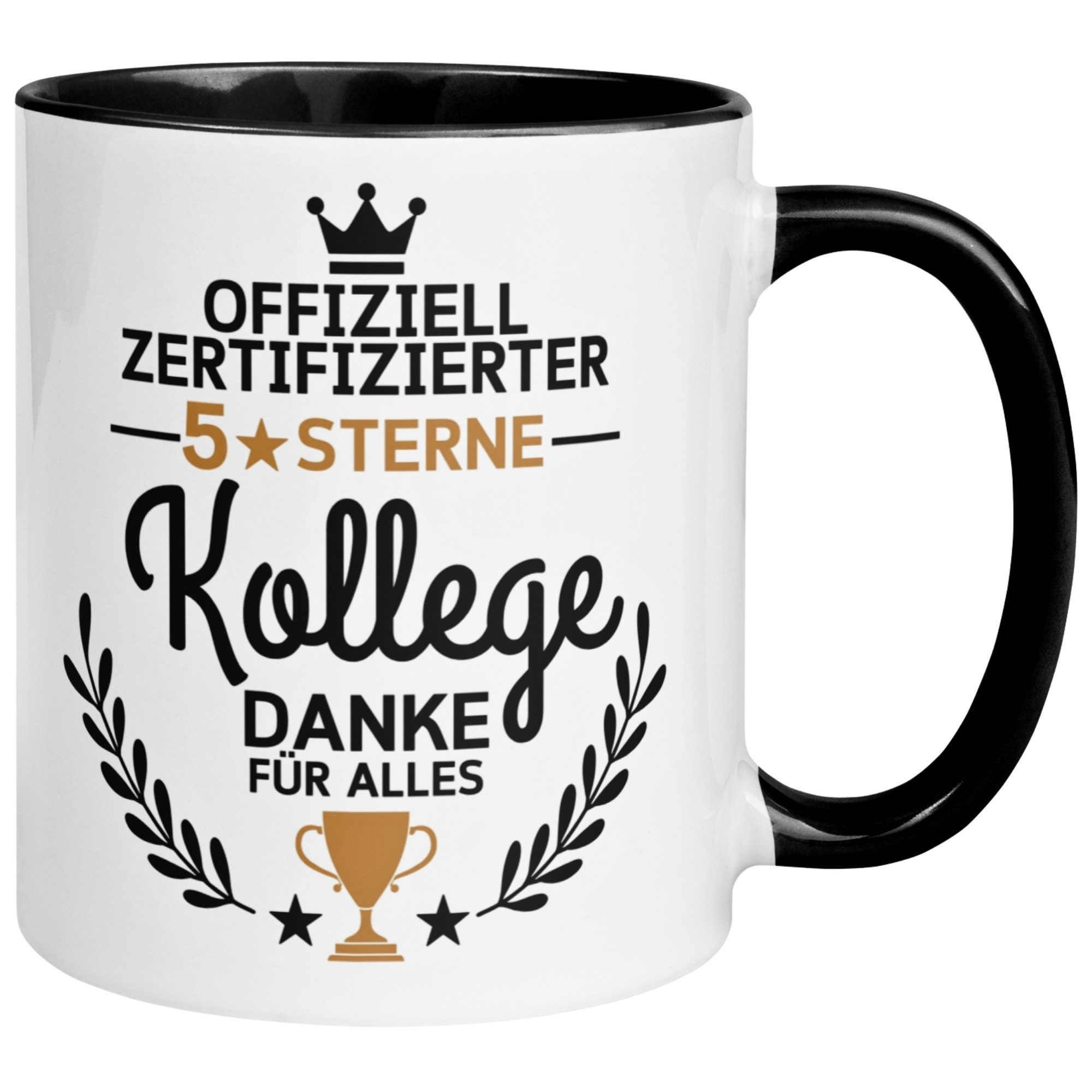 Momentals Tasse Offiziell zertifizierter 5-Sterne Kollege – Geschenk Danke Abschied, Gratis Versand · Links-&Rechtshänder · Spülmaschinenfest