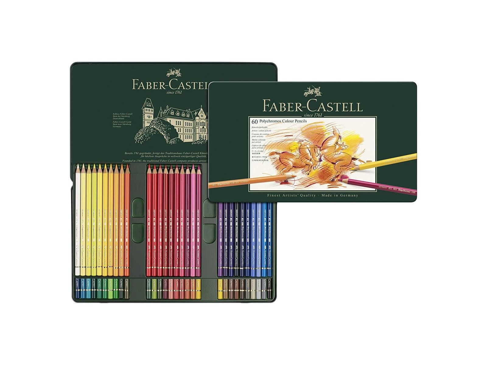 Faber-Castell Künstlerstift Faber-Castell Polychromos Farbstift - 60er Metalletui – Bild 4 von 5