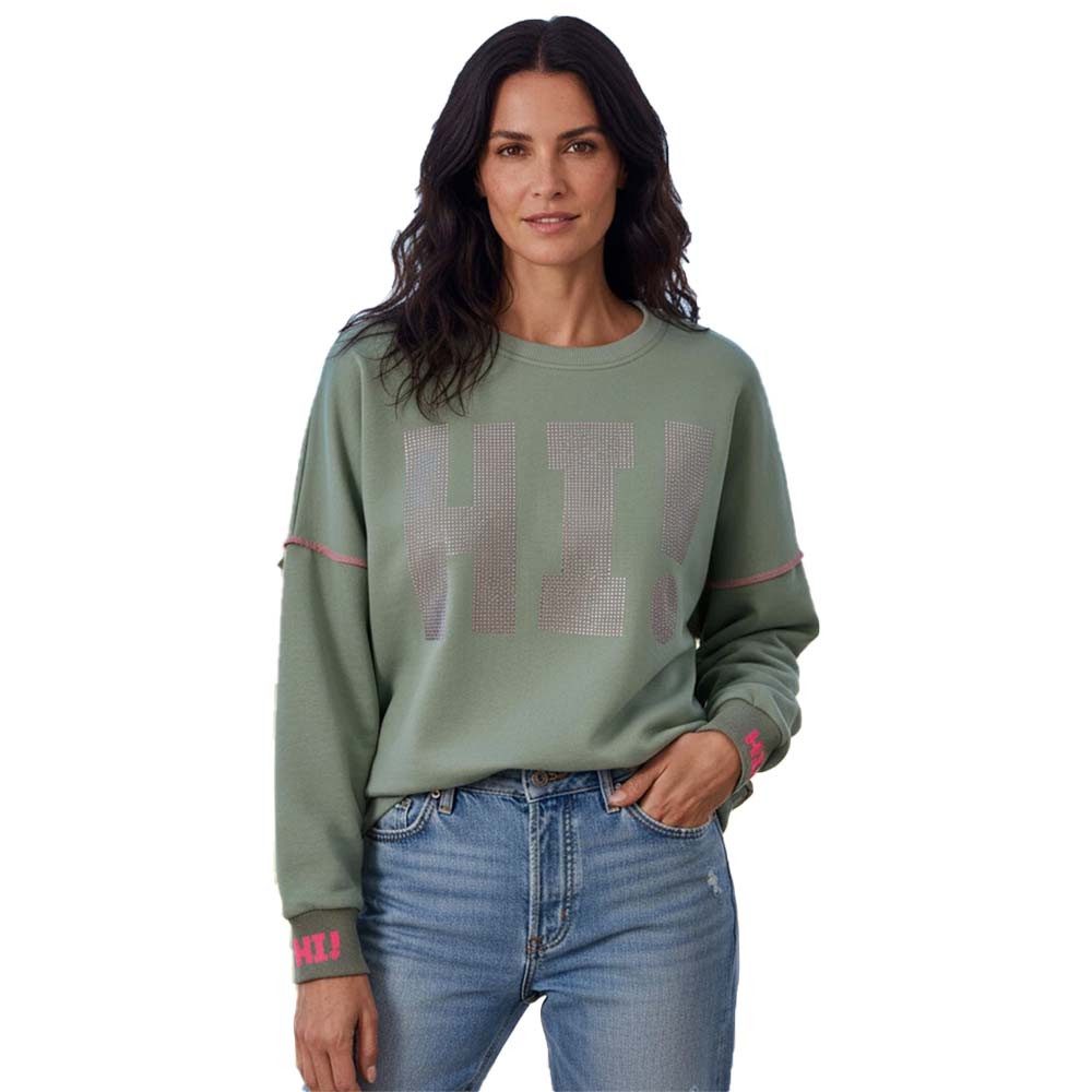 Miss Goodlife Sweatshirt Roundneck Hi! MG13587 MG13588 aus Baumwolle günstig online kaufen