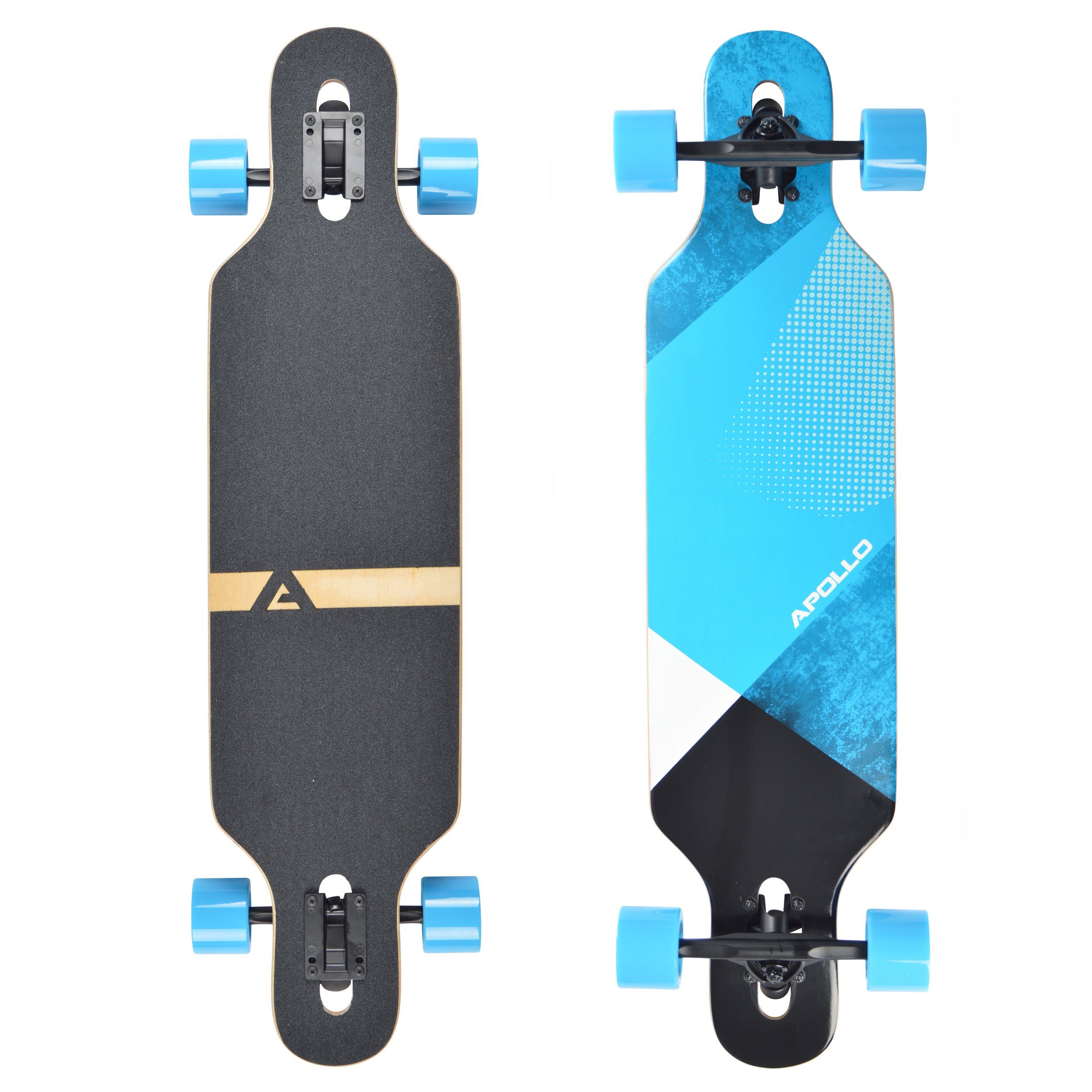 Apollo Longboard Twin Tip DT Longboard 36", gefertigt aus 8 Holzlagen in angesagtem TwinTip-Shape