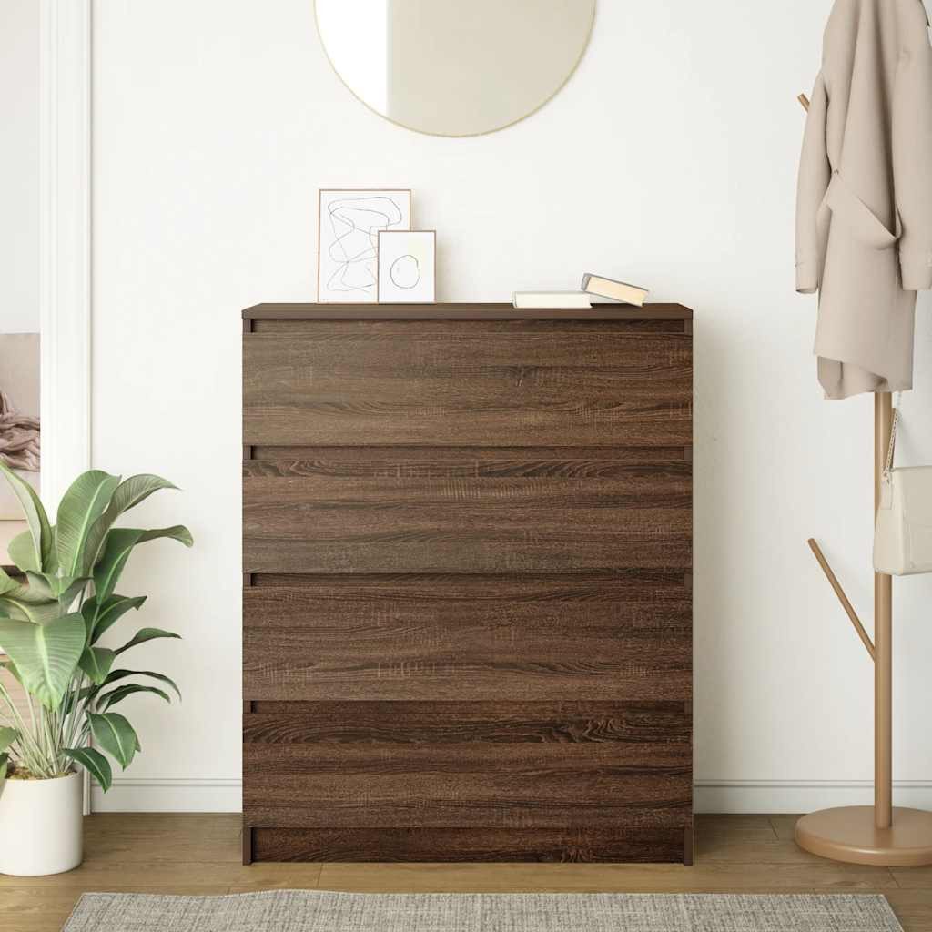 vidaXL Sideboard Sideboard Braun Eichen-Optik 80x35x99 günstig online kaufen