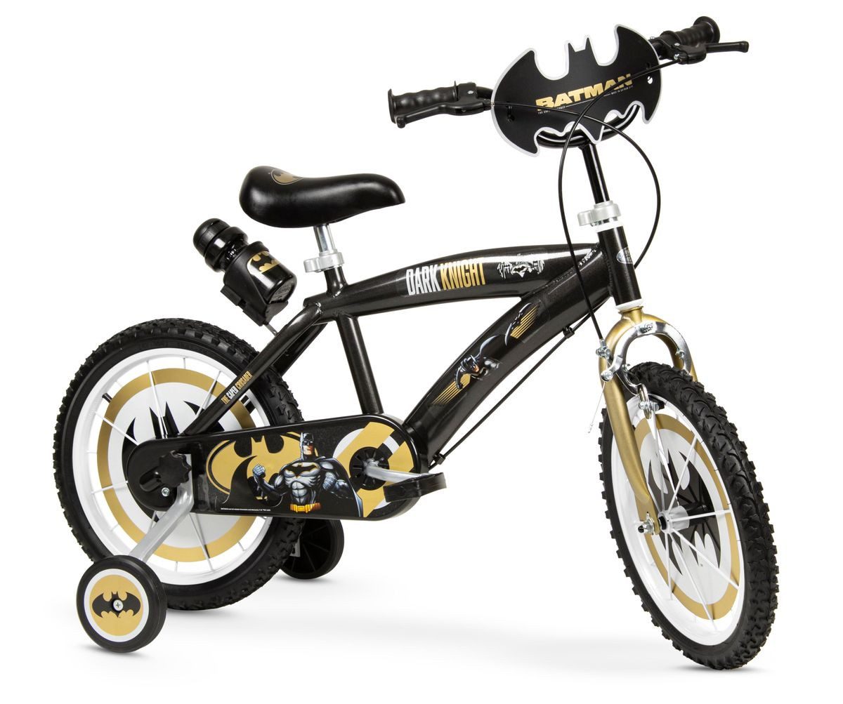 Toimsa Bikes Kinderfahrrad 16 Zoll Kinder Jungen Fahrrad Kinderrad Rad Bike Batman 16913 Toimsa, 1 Gang, Stützräder, Trinkflasche