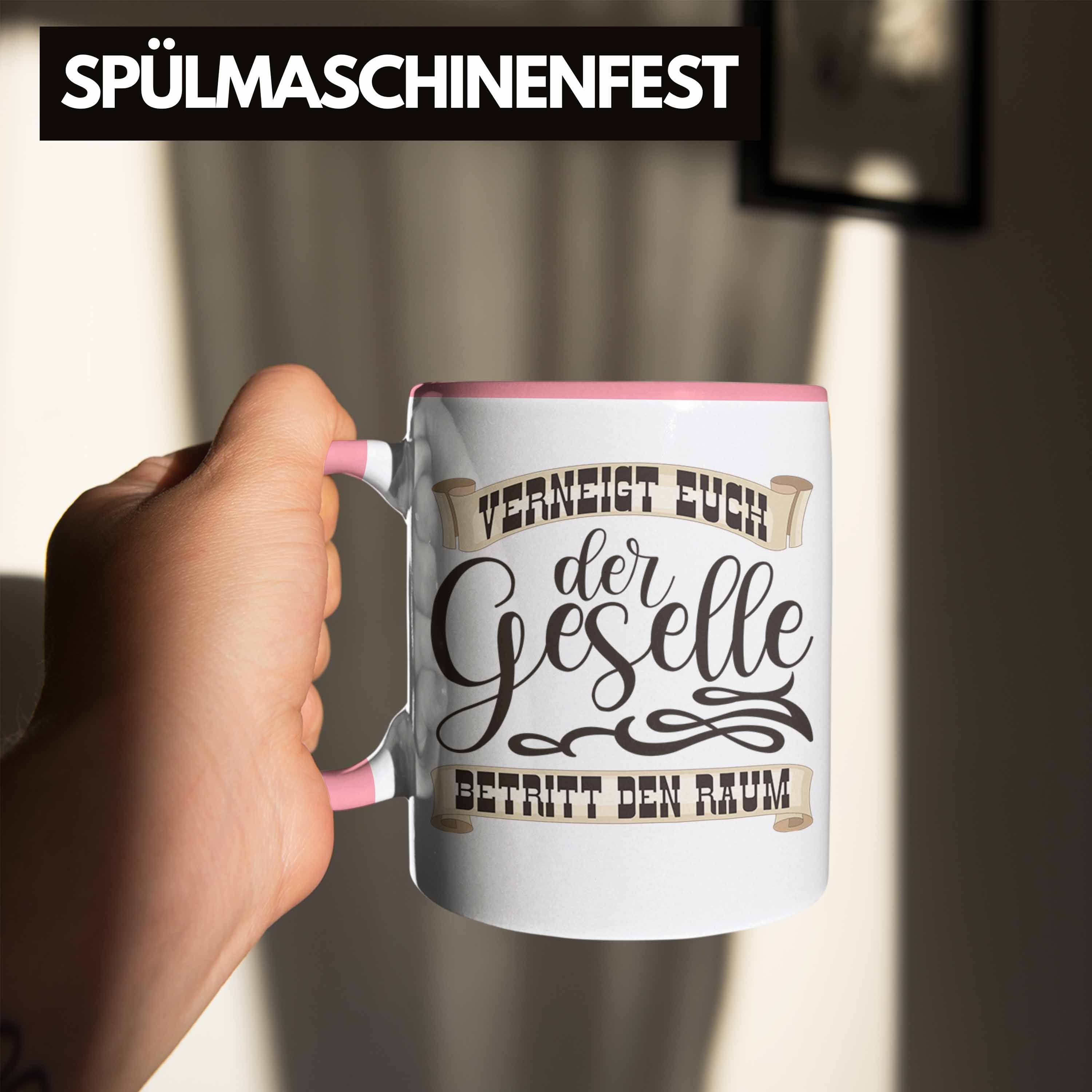 Bestanden 2023 Tasse Tasse Gesellenprüfung Bestandene Geselle Rosa Geschenk Trendation Prüfu