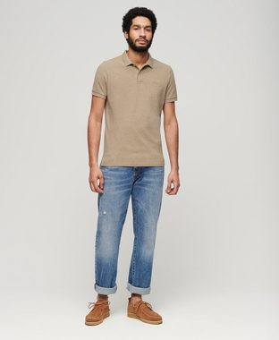 Superdry Poloshirt CLASSIC PIQUE POLO Tan Brown Fleck Marl