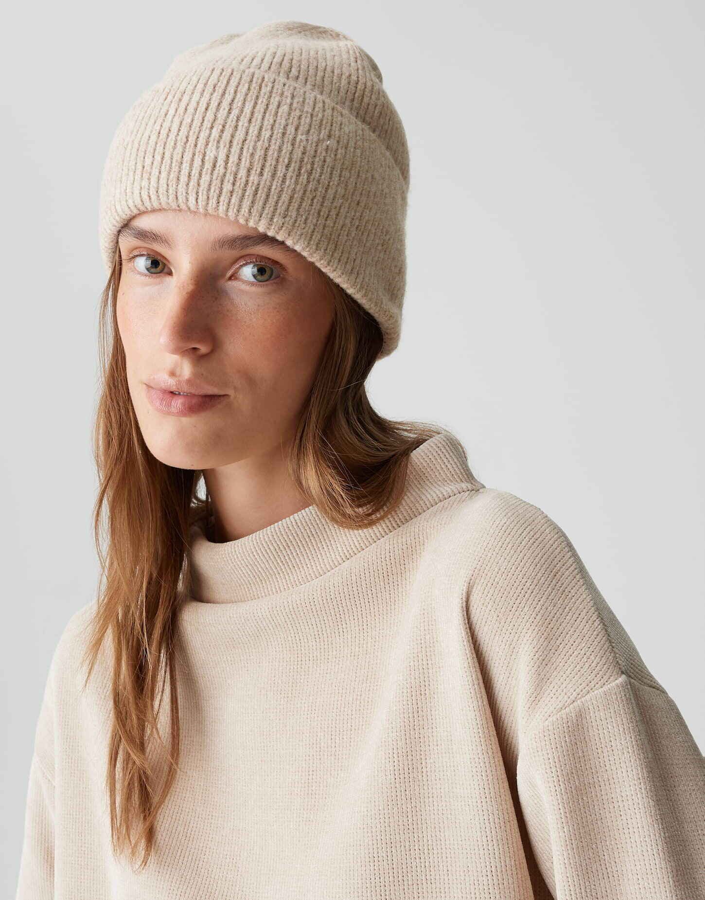 OPUS Strickmütze ALOGI in Mélange Optik one size, weicher Griff, Mélange-Ef günstig online kaufen