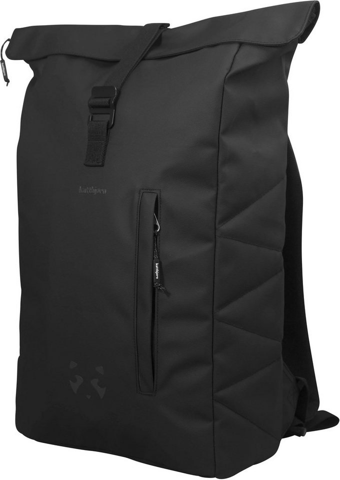 KATTBJØRN Laptoprucksack Rolltop, Black, B/T/H: ca. 41/13,5/49 cm; Gewicht  ca. 650 g; Volumen ca. 16l