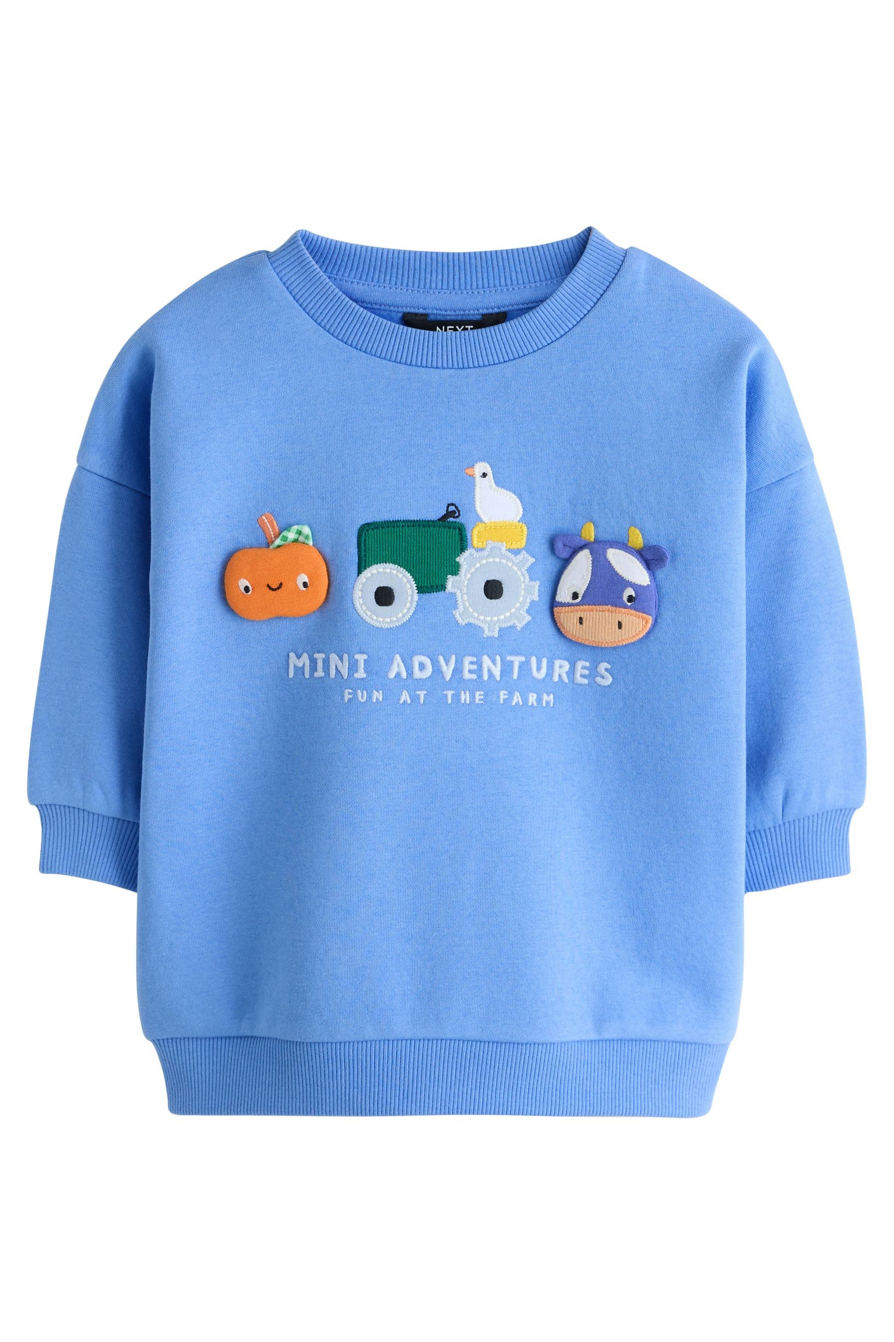 Sweater Rundhals-Sweatshirt mit Print