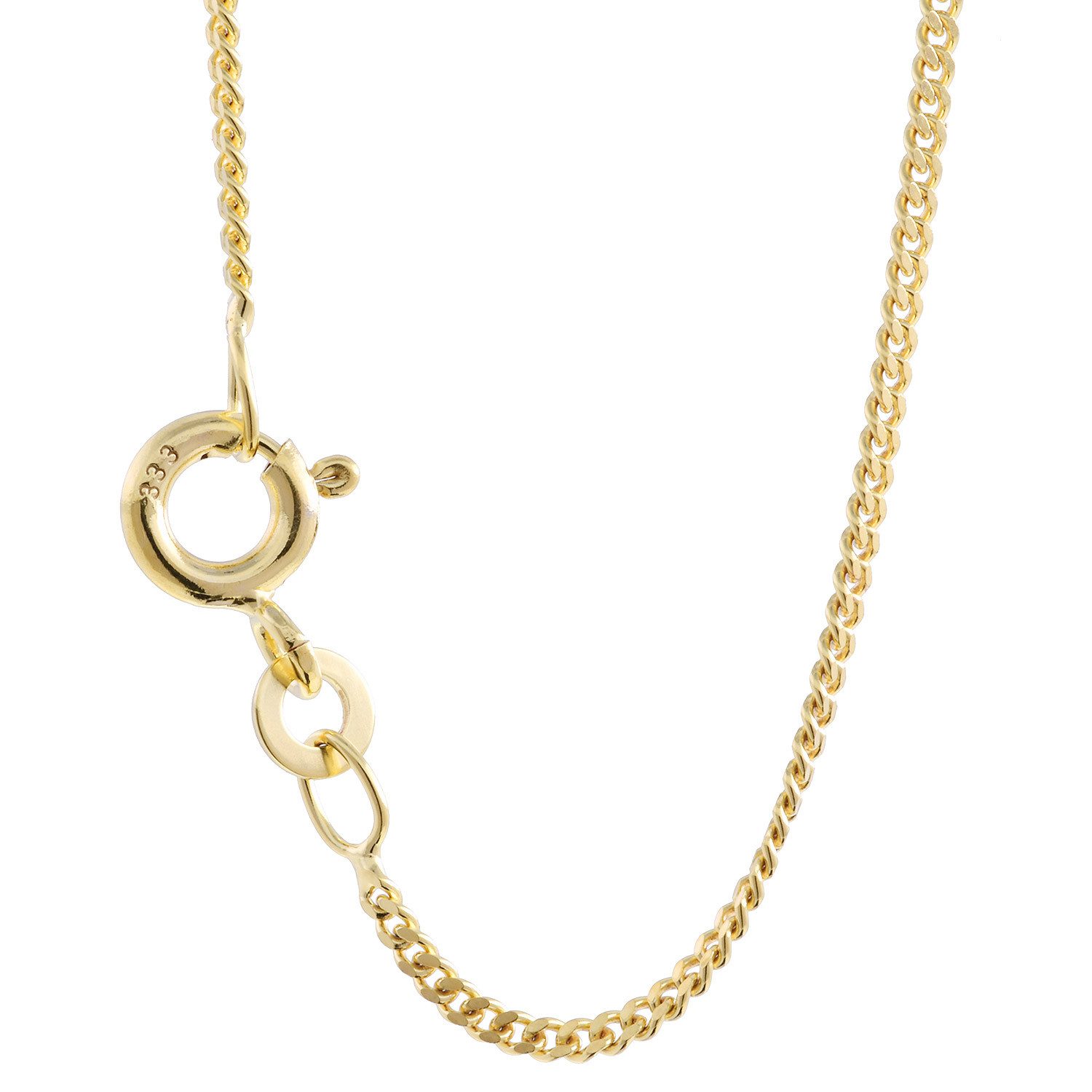 Panzerkette Goldkette Panzerkette Länge 36cm - Breite 1,4mm - 333-8 Karat Gold