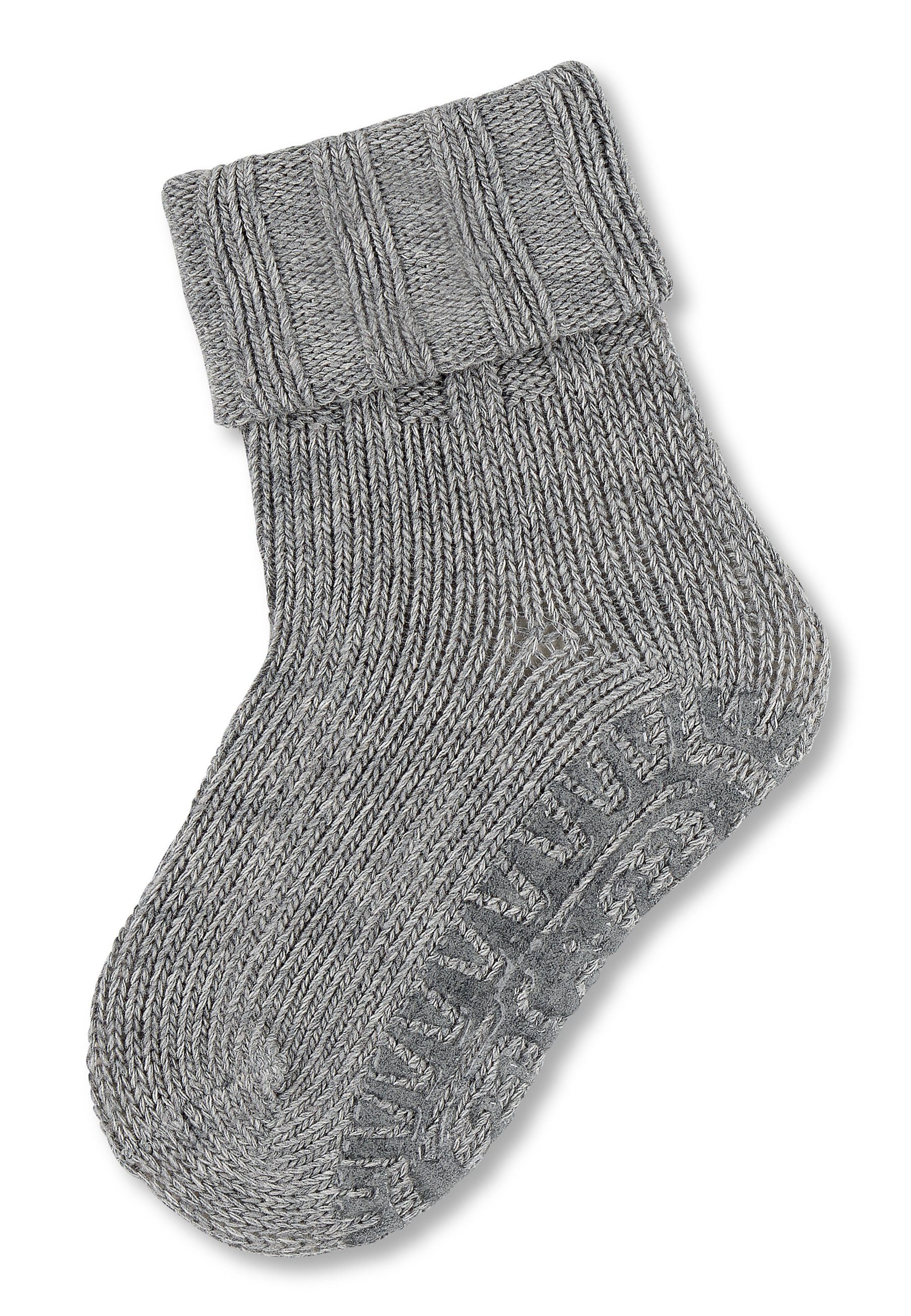 Flitzer Sterntaler® Umschlag ABS-Socken Wolle Fliesen