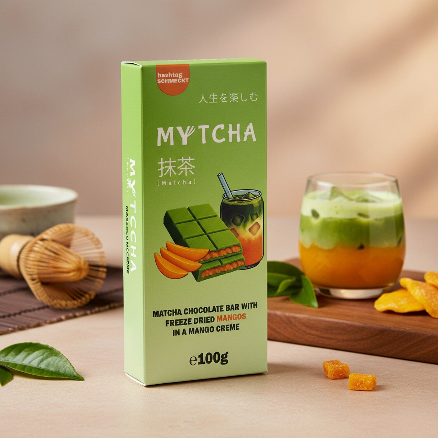 Tee, 1 x 100 g, Matcha Mango