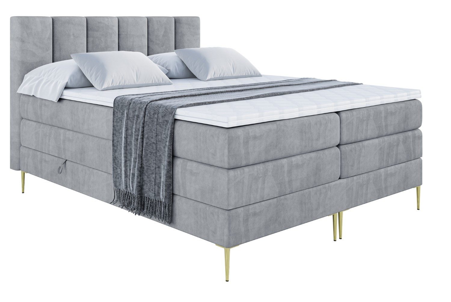 ALTDECOR Boxspringbett BOXI1-F KING (Multipocket-Matratze H4, günstig online kaufen