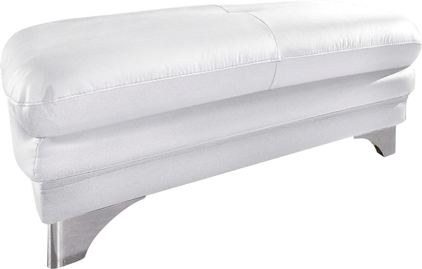 COTTA Polstergarnitur Enterprise L-Form, (Set), Set bestehend aus: Ecksofa mit Arm- & Kopfteilverstellung & Hocker