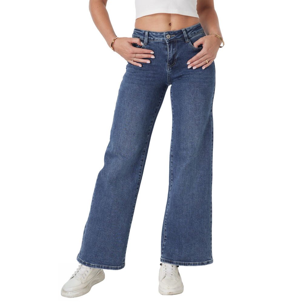 Ital-Design Weite Jeans Damen Freizeit (91279962) Used-Look Stretch Relaxed günstig online kaufen